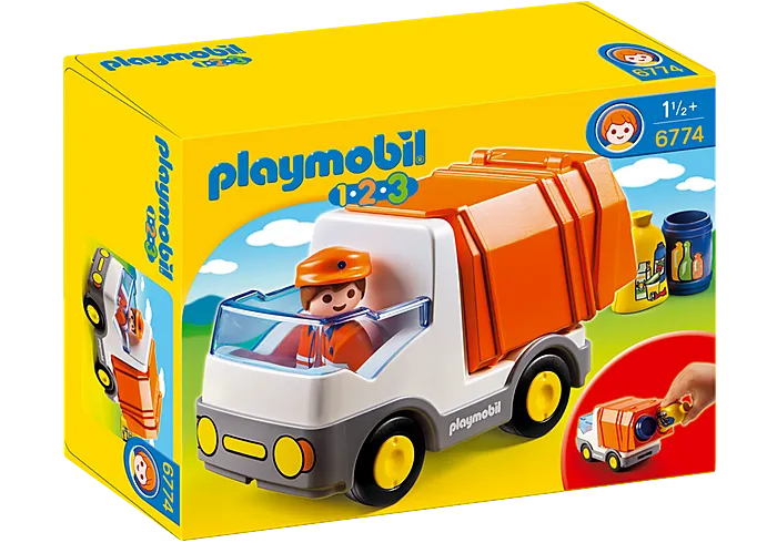 Playmobil 1.2.3 Recycling Truck