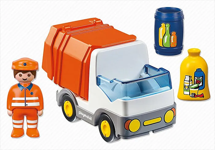 Playmobil 1.2.3 Recycling Truck