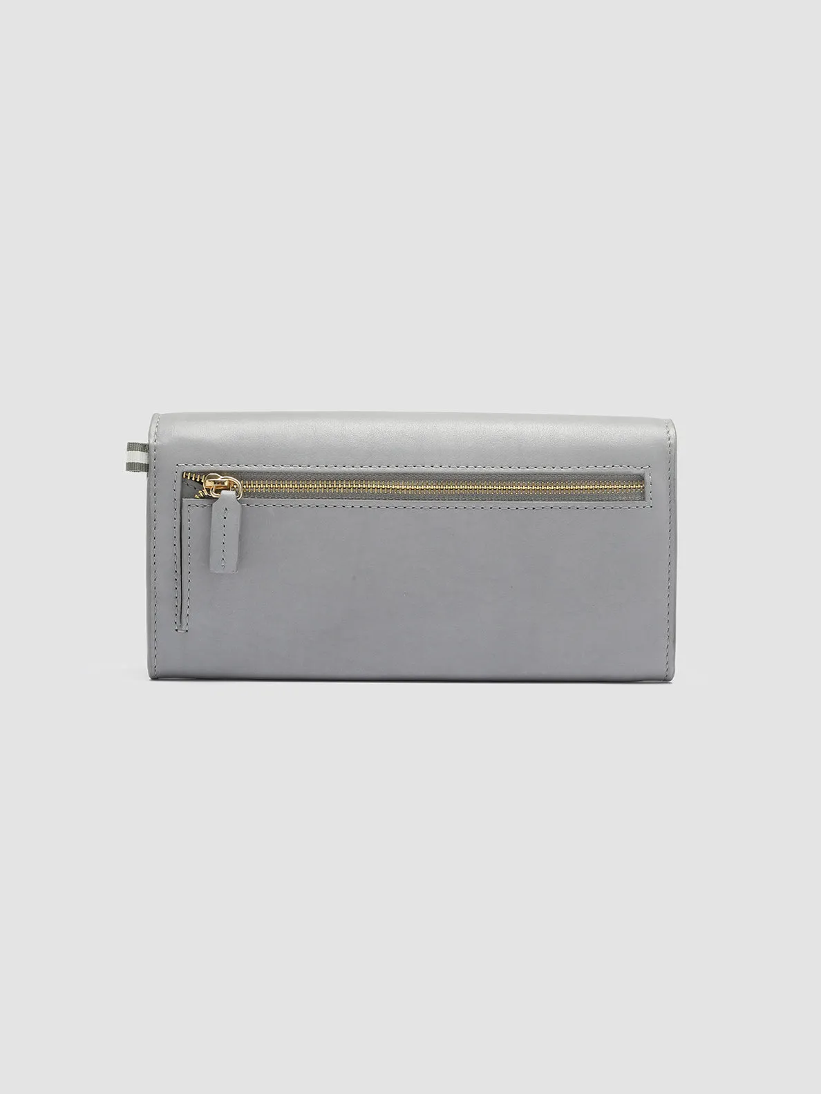 POCHE 09 - Grey Leather Wallet