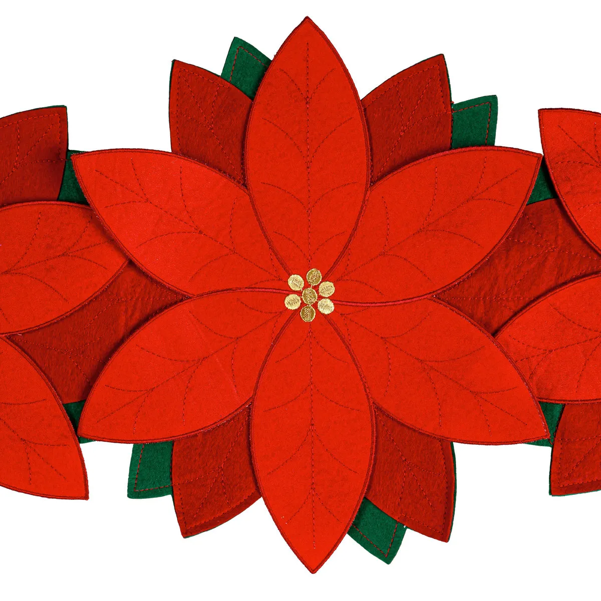 Poinsettia Table Runner, 72"