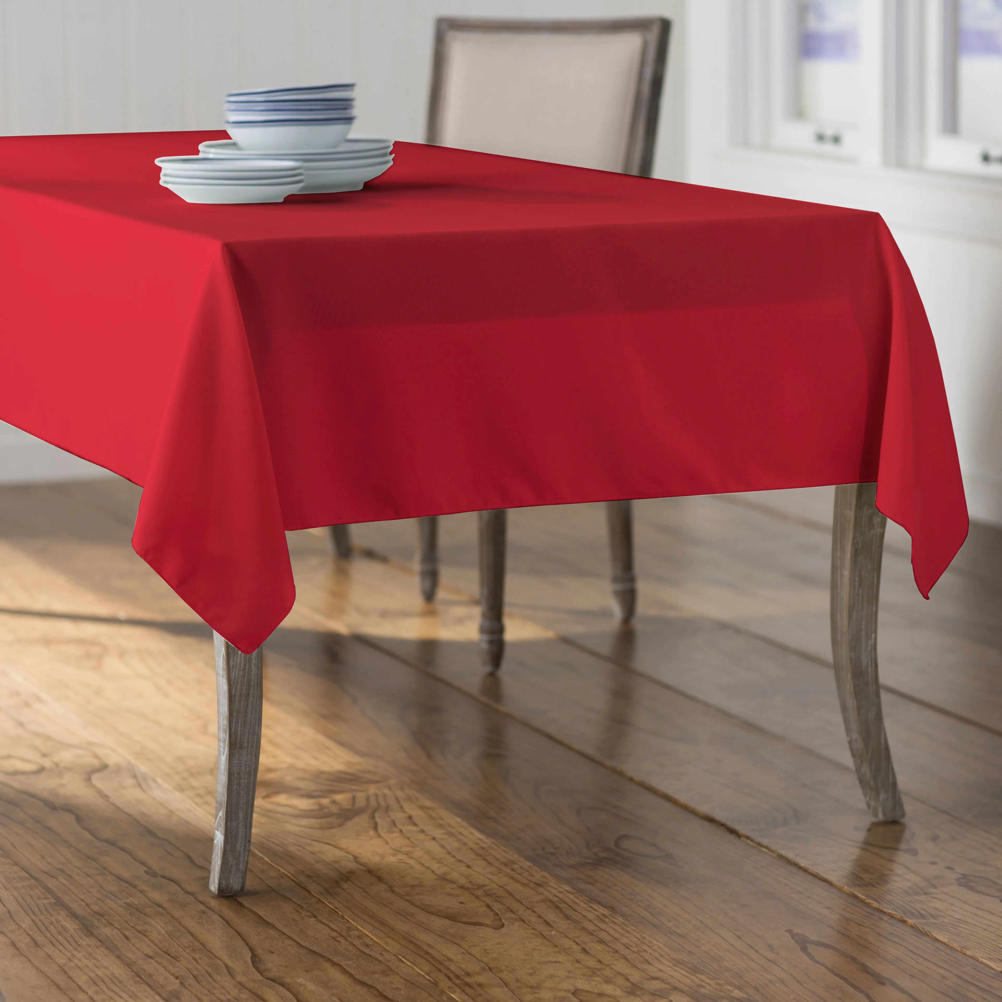 Polyester Poplin Rectangular Tablecloth 60 by 102-Inch