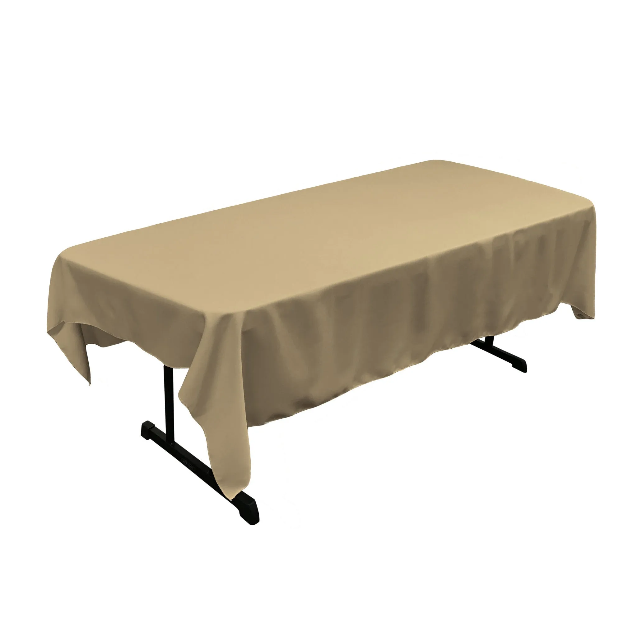 Polyester Poplin Rectangular Tablecloth 60 by 84-Inch