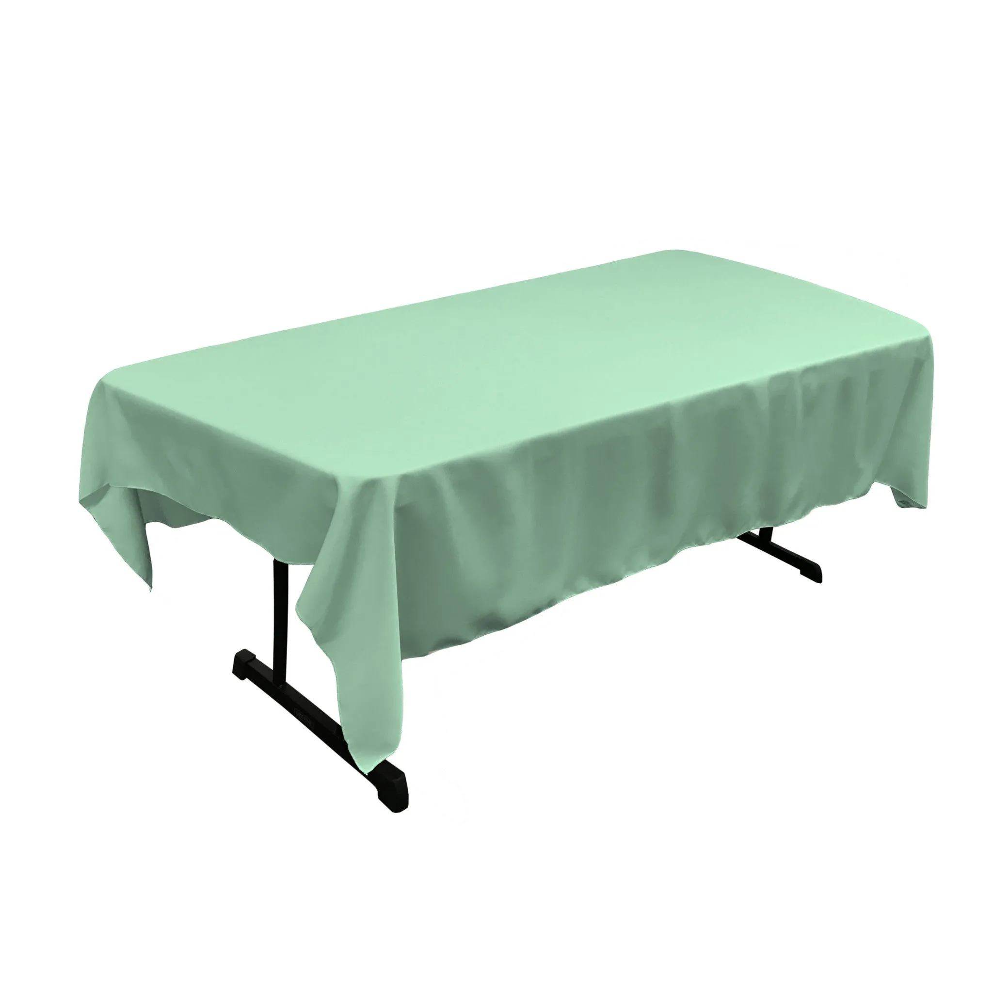 Polyester Poplin Rectangular Tablecloth 60 by 84-Inch