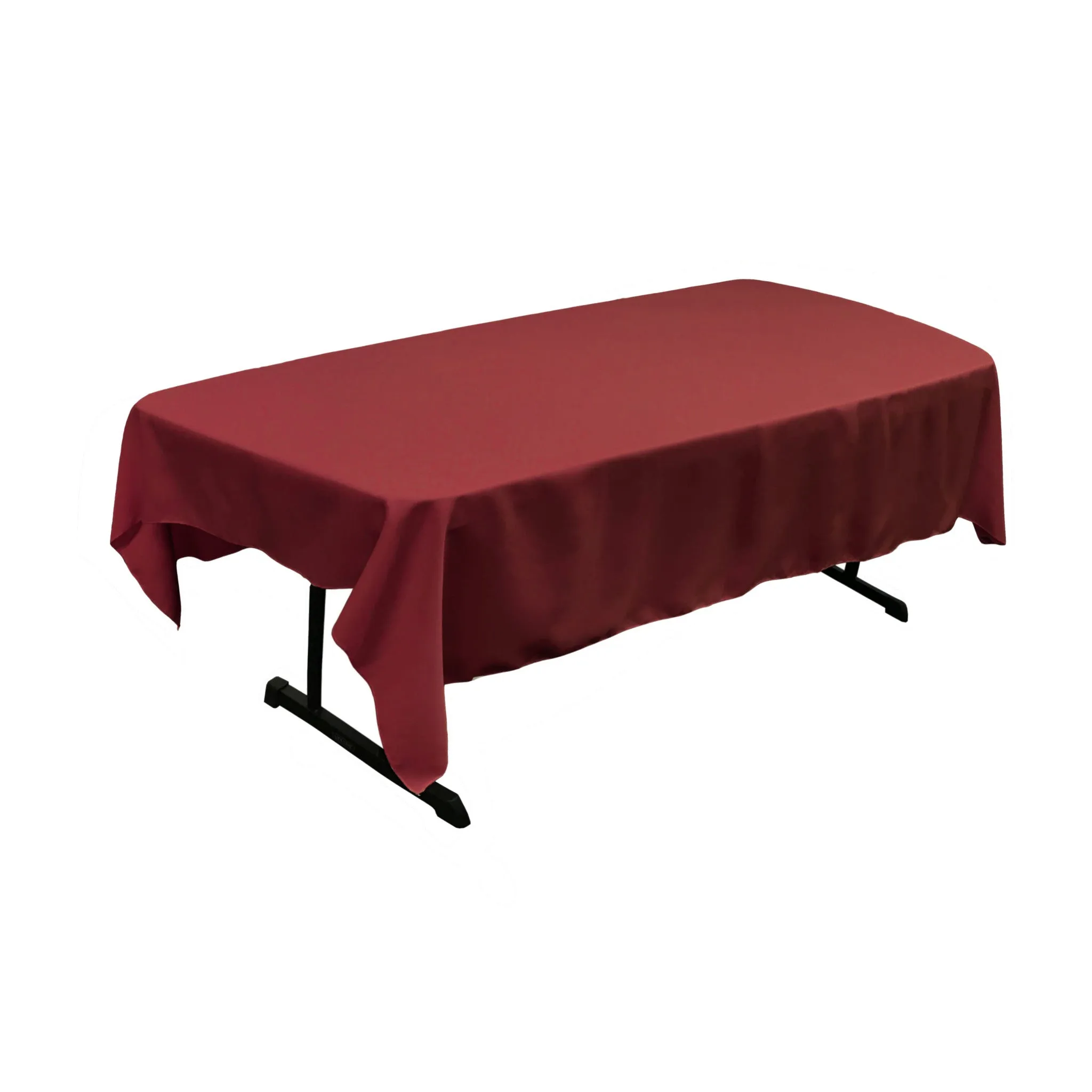 Polyester Poplin Rectangular Tablecloth 60 by 84-Inch