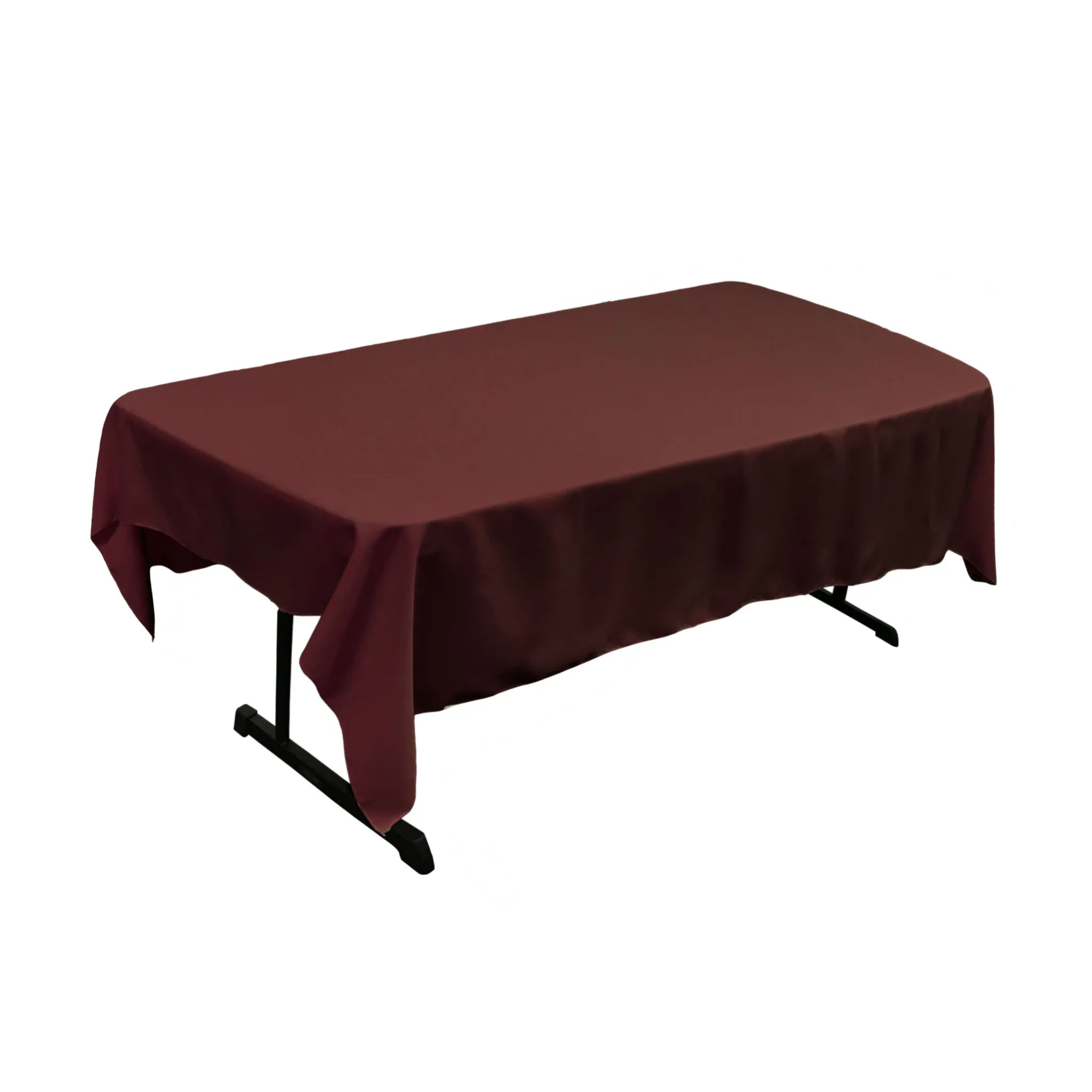 Polyester Poplin Rectangular Tablecloth 60 by 84-Inch