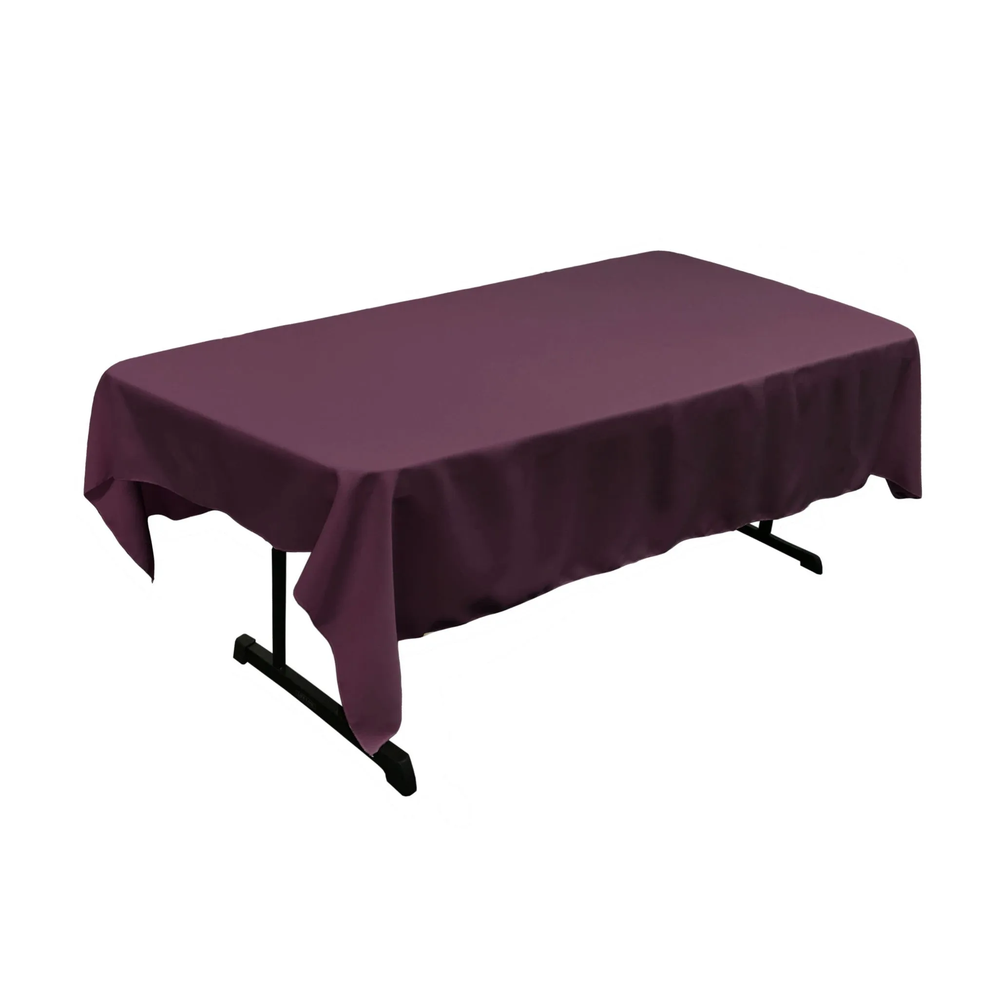 Polyester Poplin Rectangular Tablecloth 60 by 84-Inch