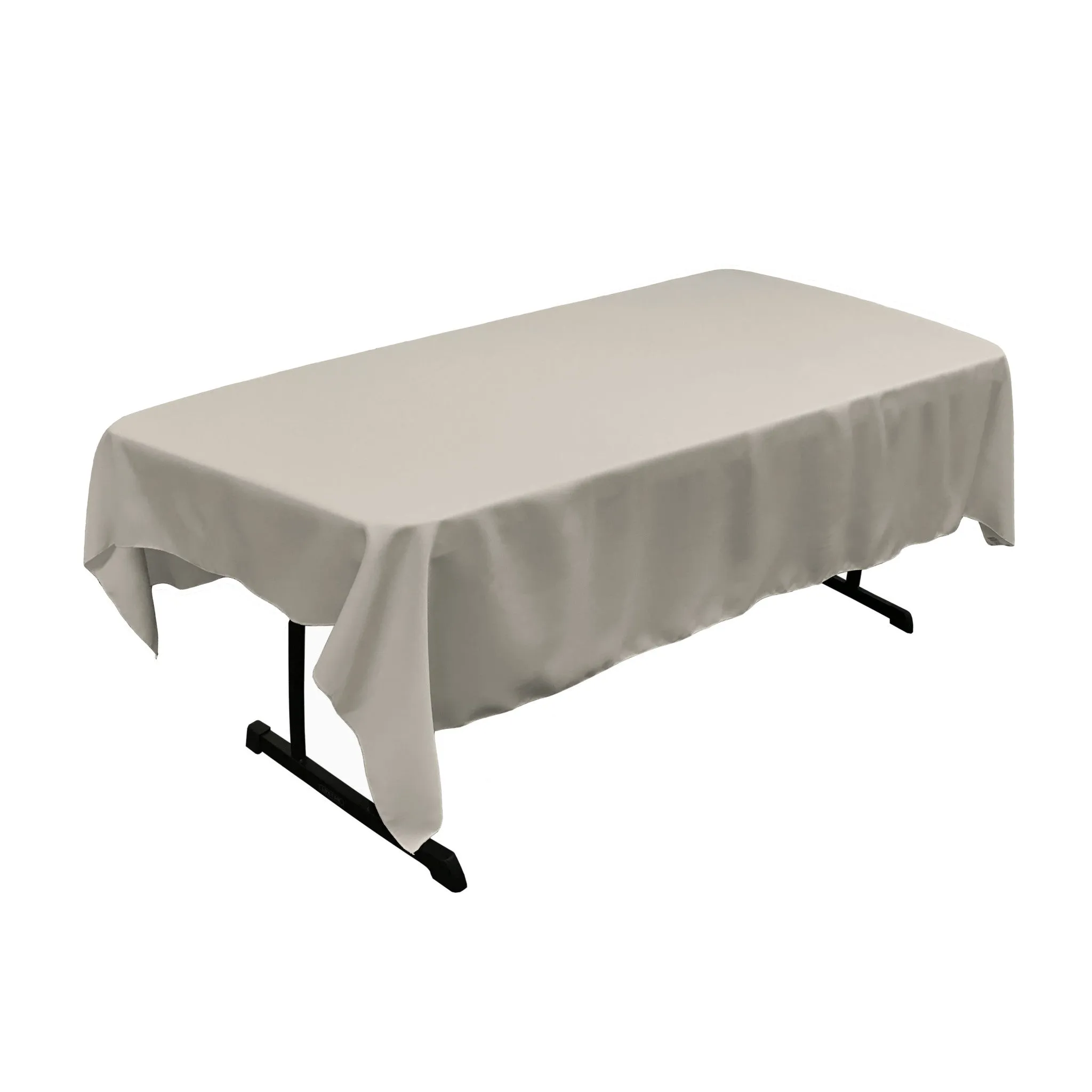 Polyester Poplin Rectangular Tablecloth 60 by 84-Inch