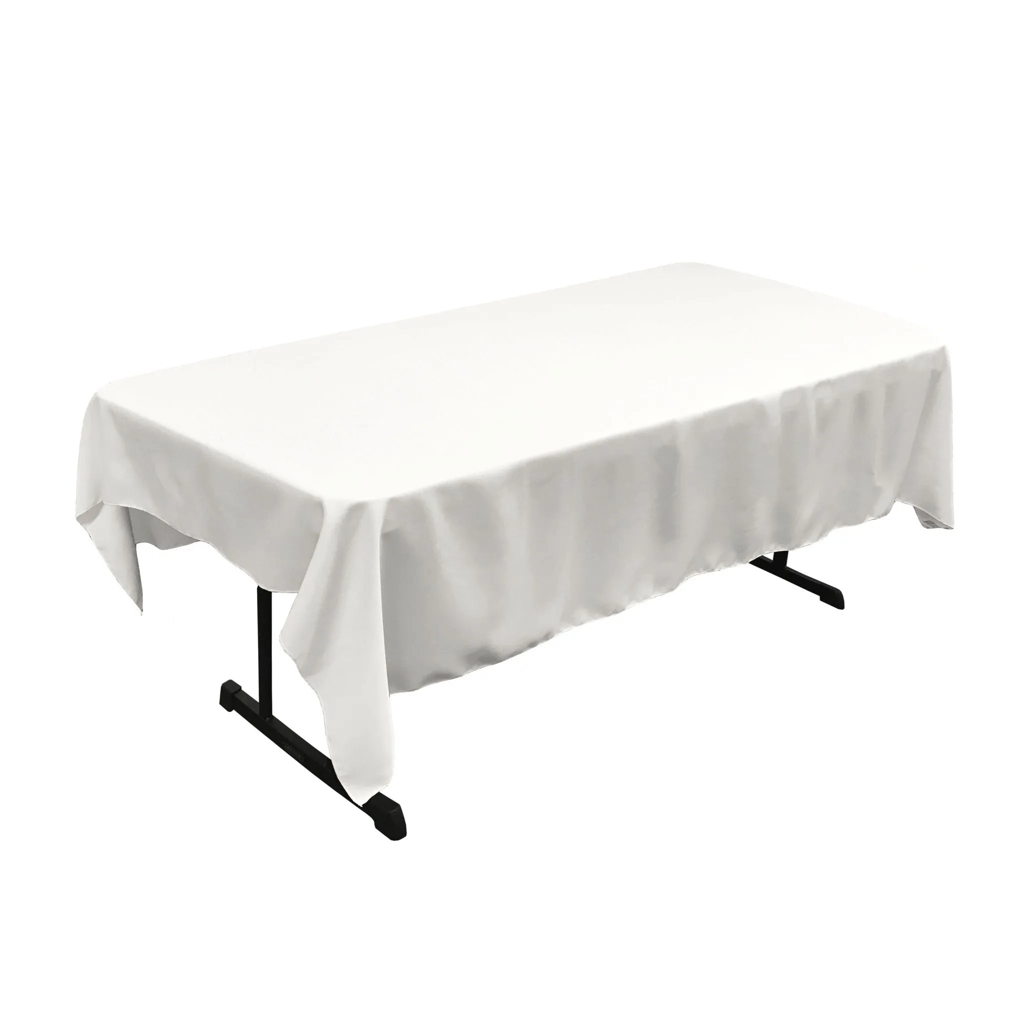 Polyester Poplin Rectangular Tablecloth 60 by 84-Inch