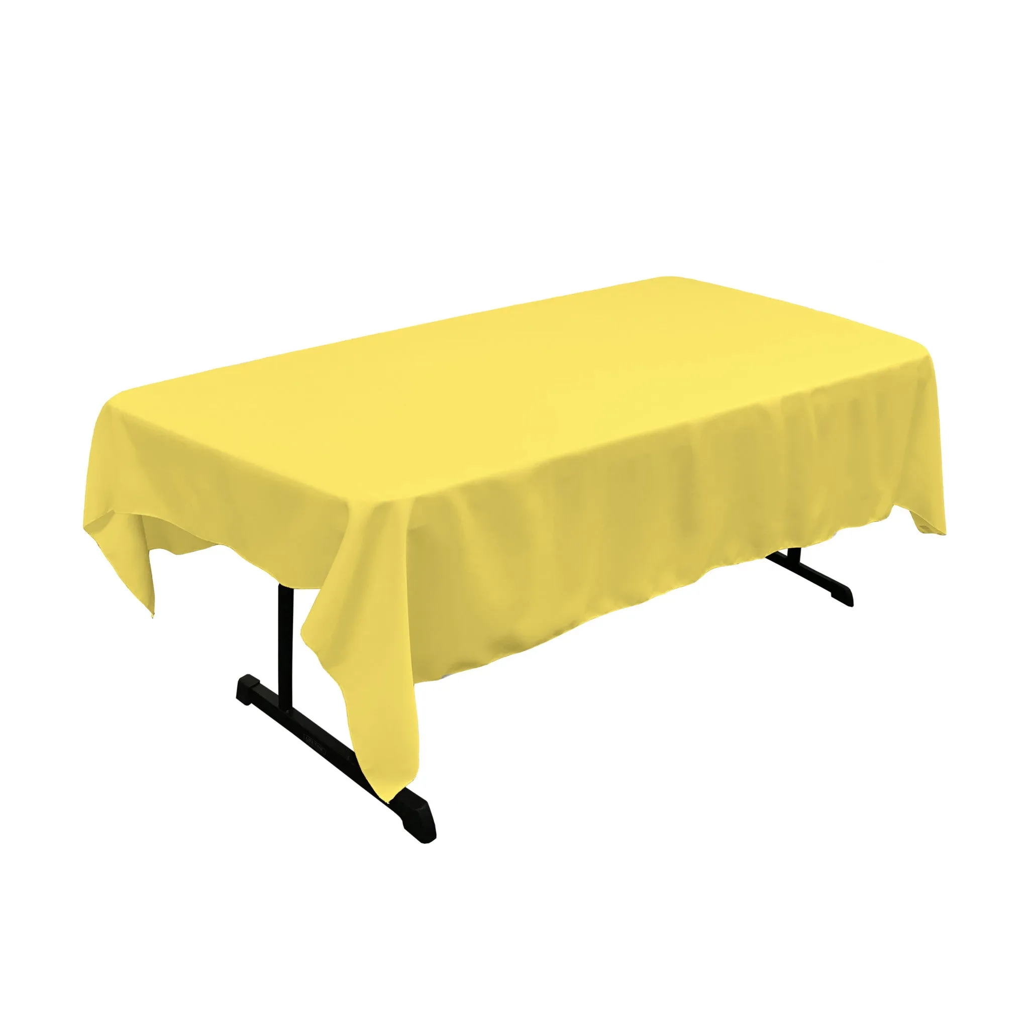 Polyester Poplin Rectangular Tablecloth 60 by 84-Inch