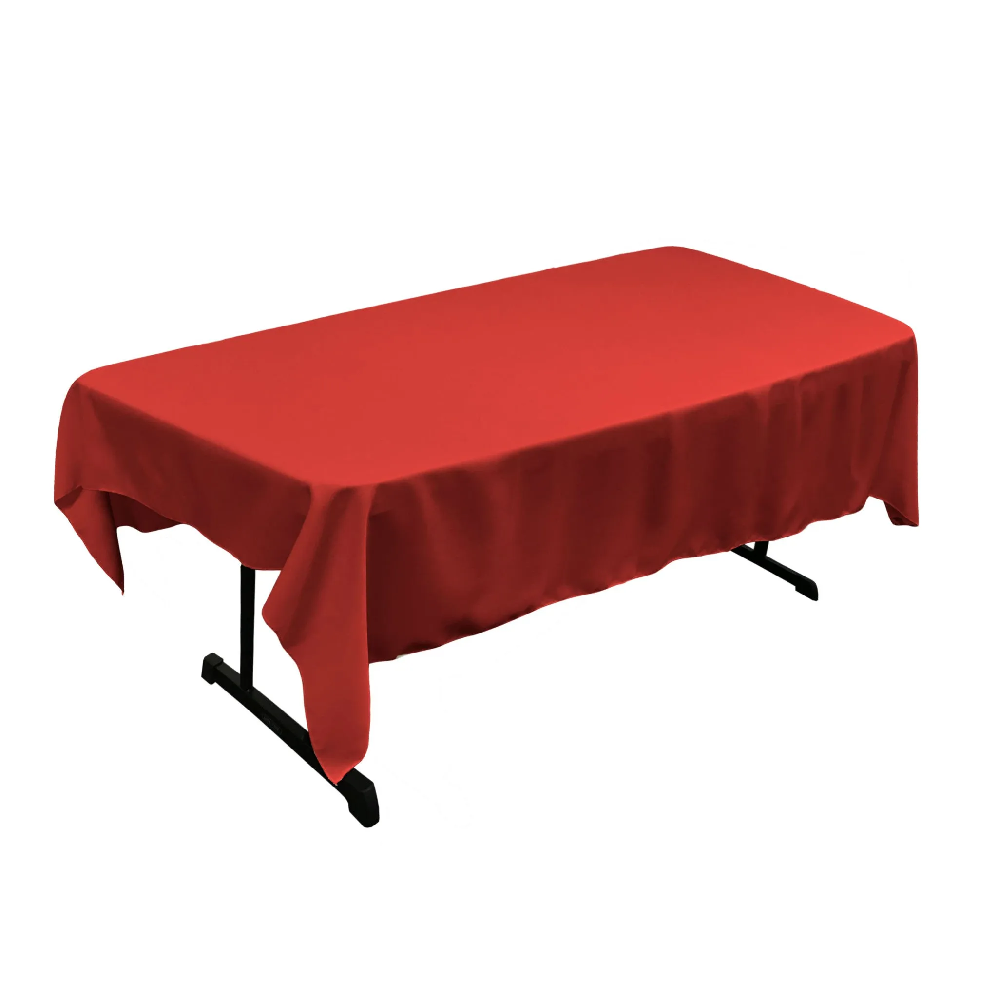 Polyester Poplin Rectangular Tablecloth 60 by 84-Inch