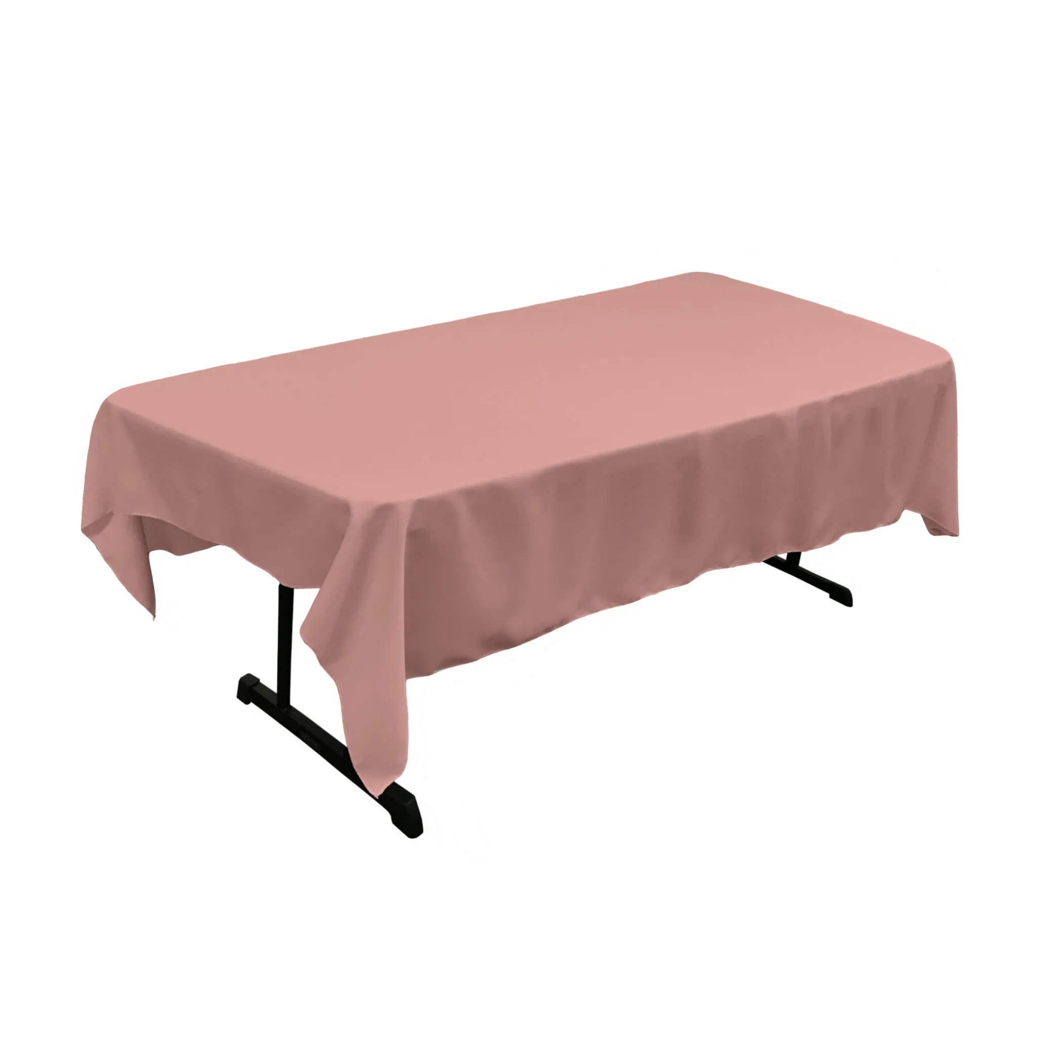 Polyester Poplin Rectangular Tablecloth 60 by 84-Inch