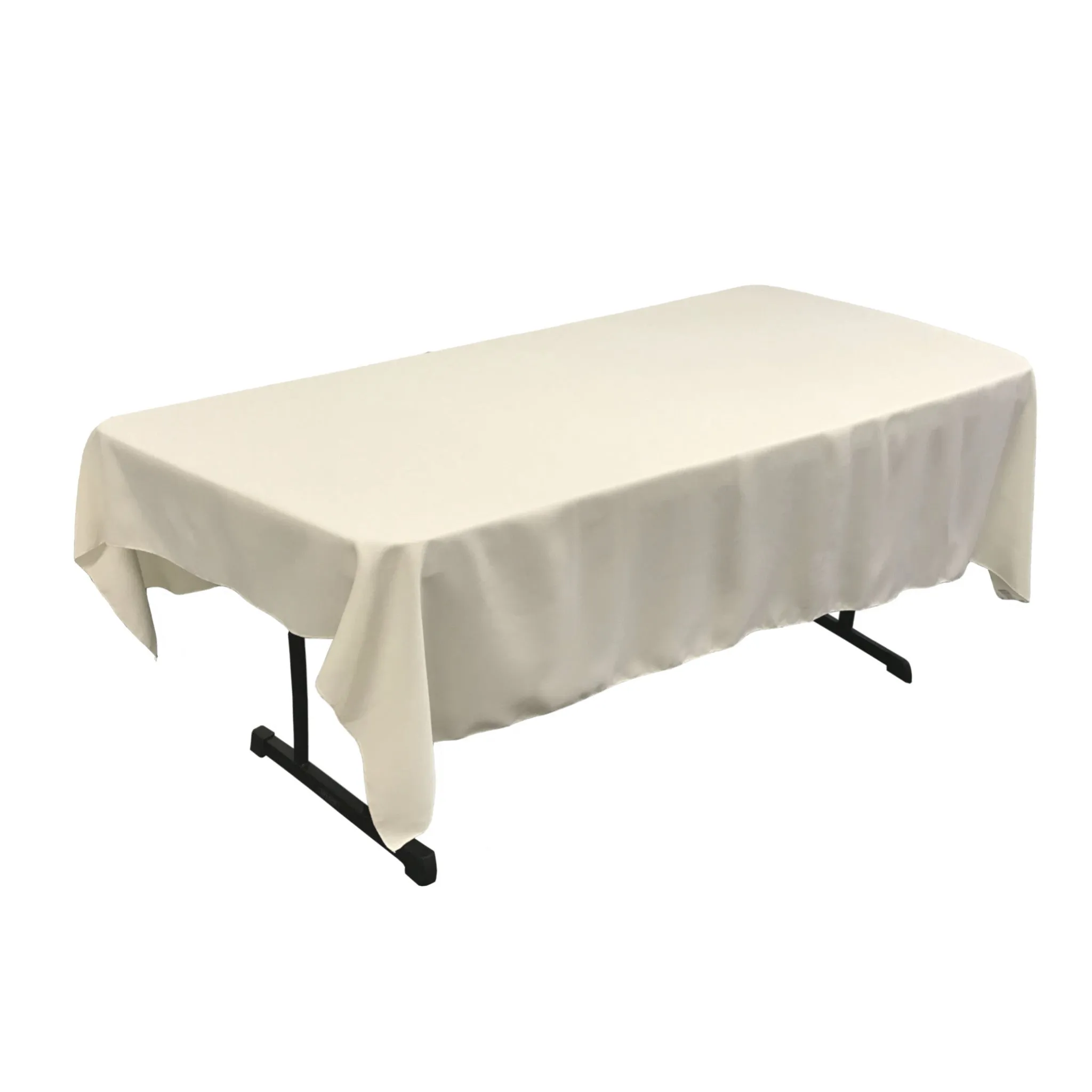 Polyester Poplin Rectangular Tablecloth 60 by 84-Inch