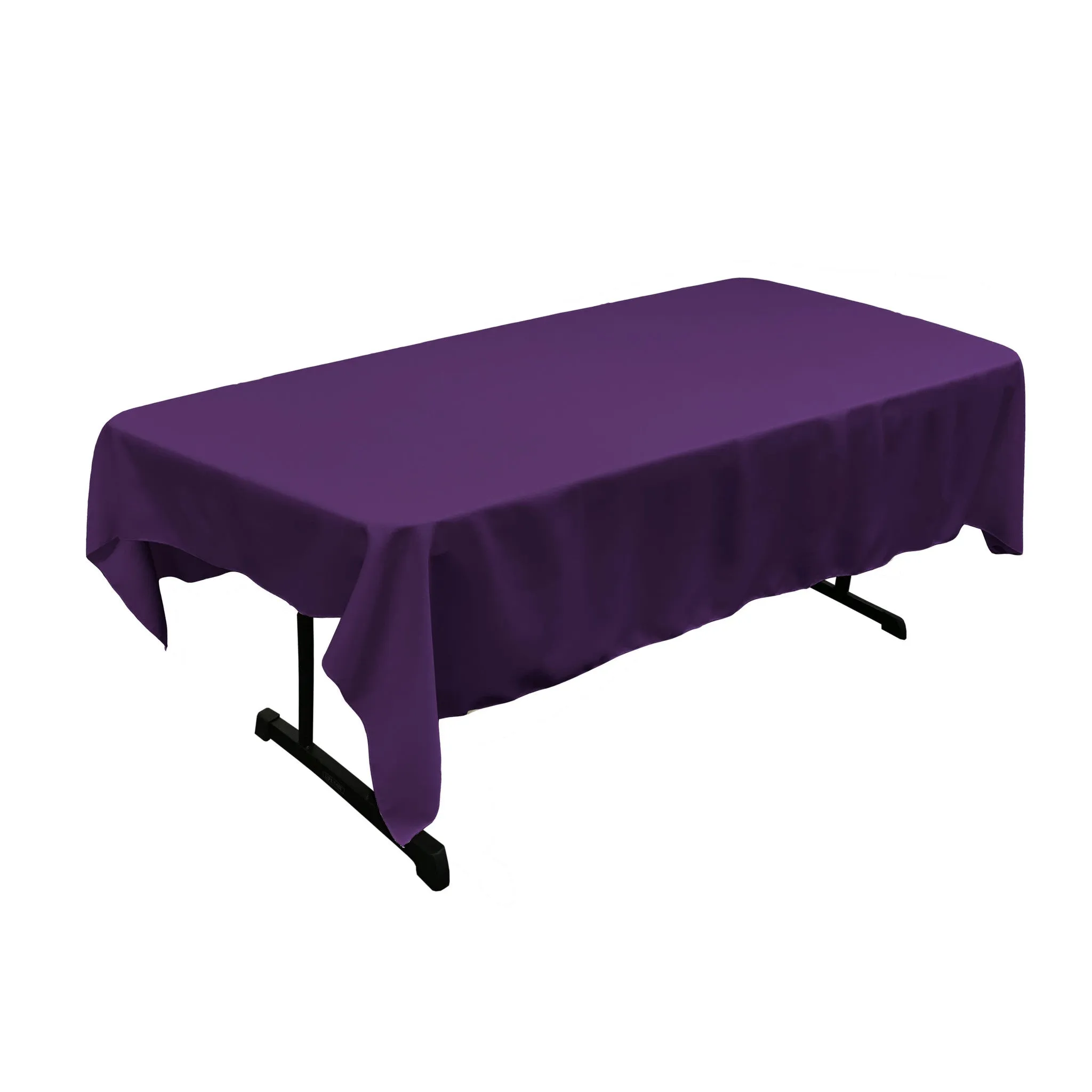 Polyester Poplin Rectangular Tablecloth 60 by 84-Inch