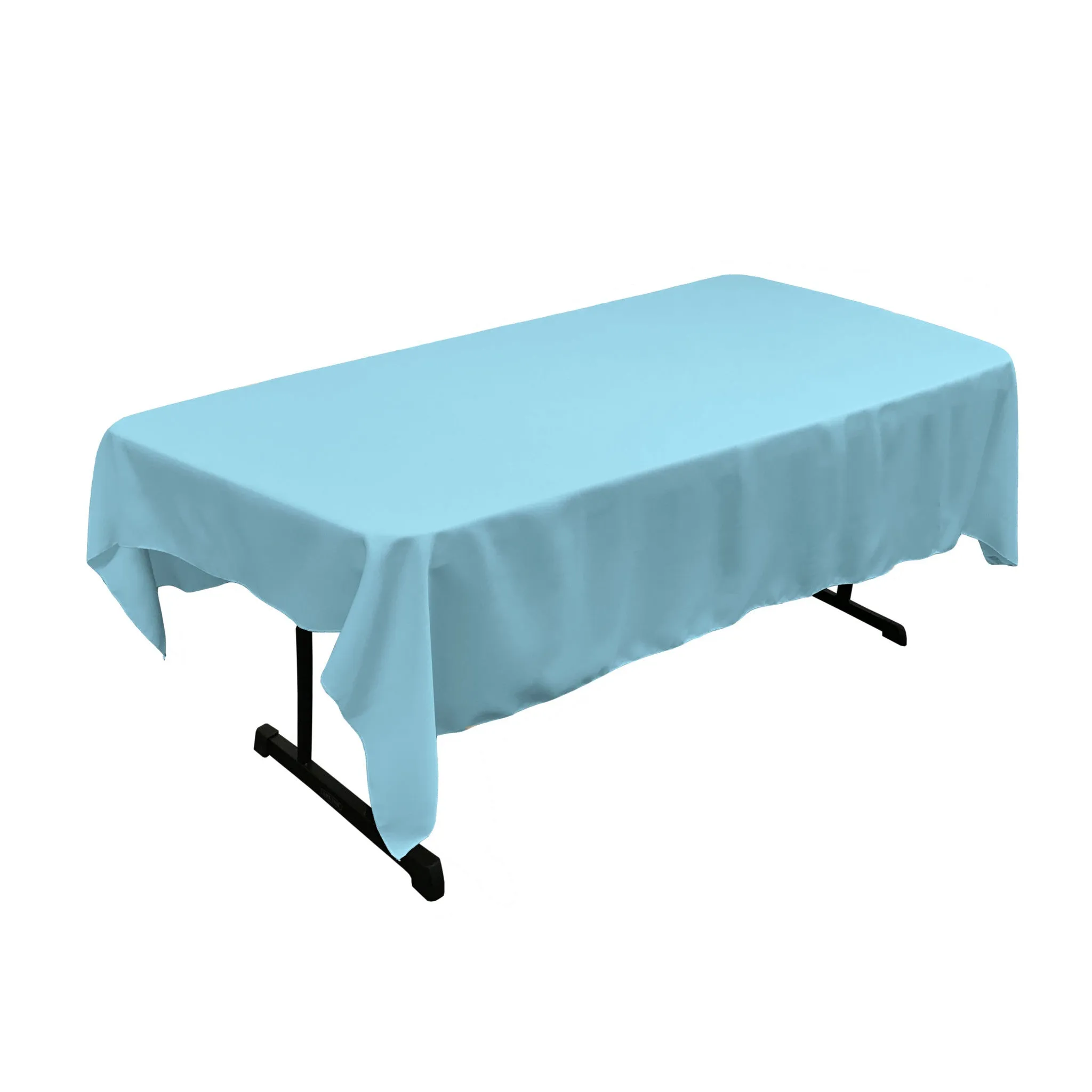 Polyester Poplin Rectangular Tablecloth 60 by 84-Inch