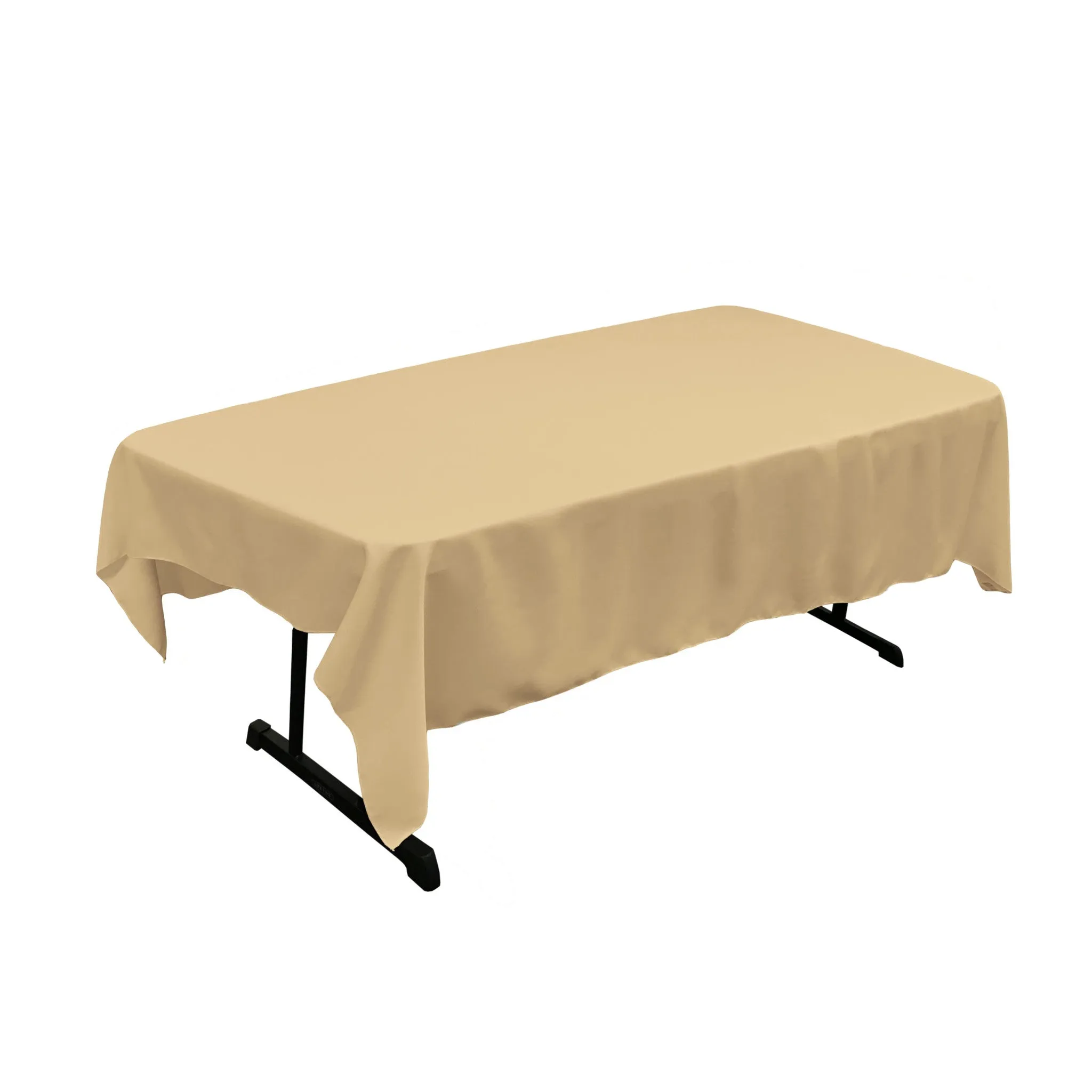 Polyester Poplin Rectangular Tablecloth 60 by 84-Inch