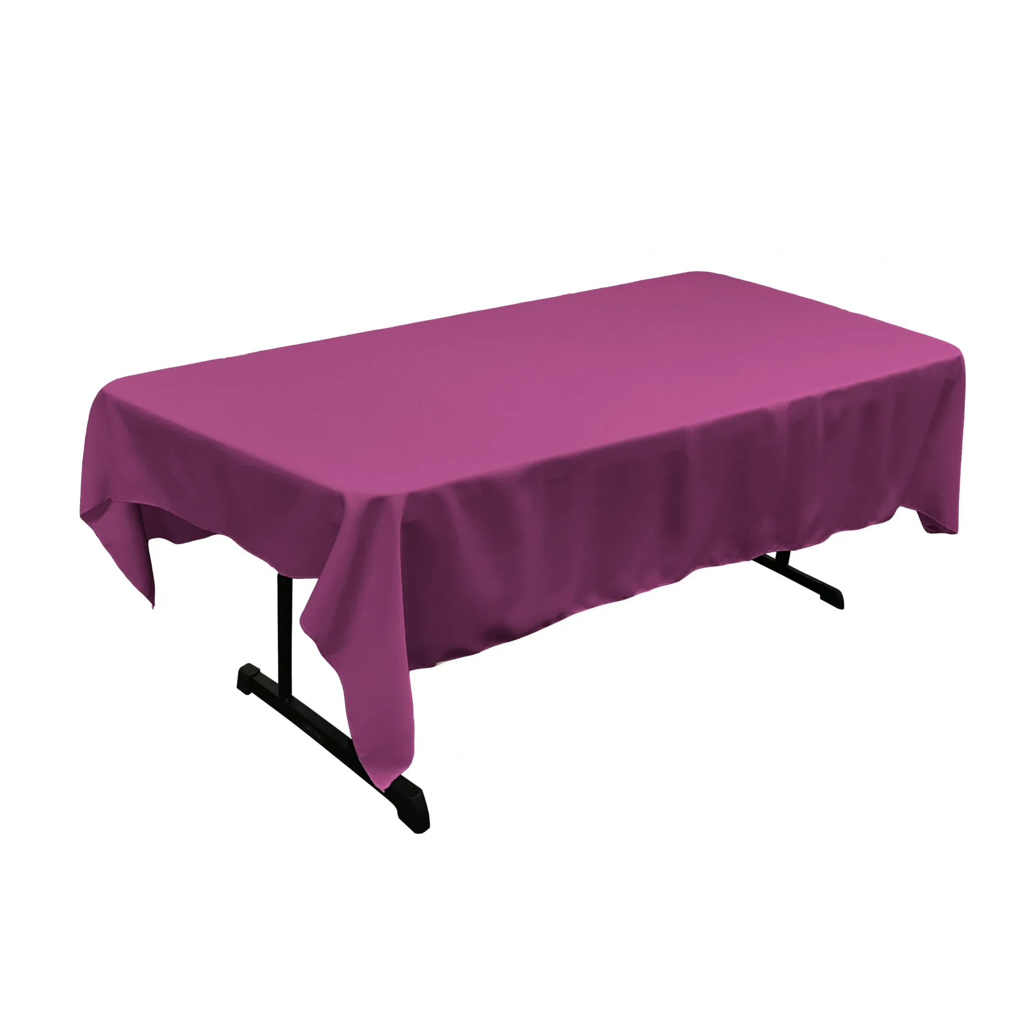 Polyester Poplin Rectangular Tablecloth 60 by 84-Inch