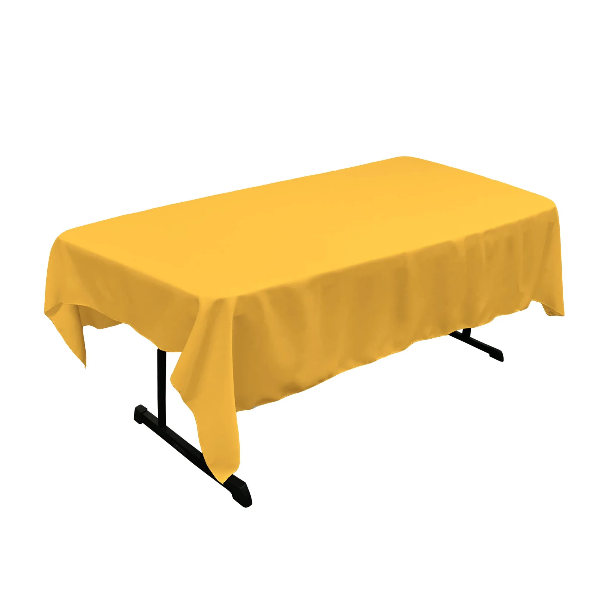 Polyester Poplin Rectangular Tablecloth 60 by 84-Inch