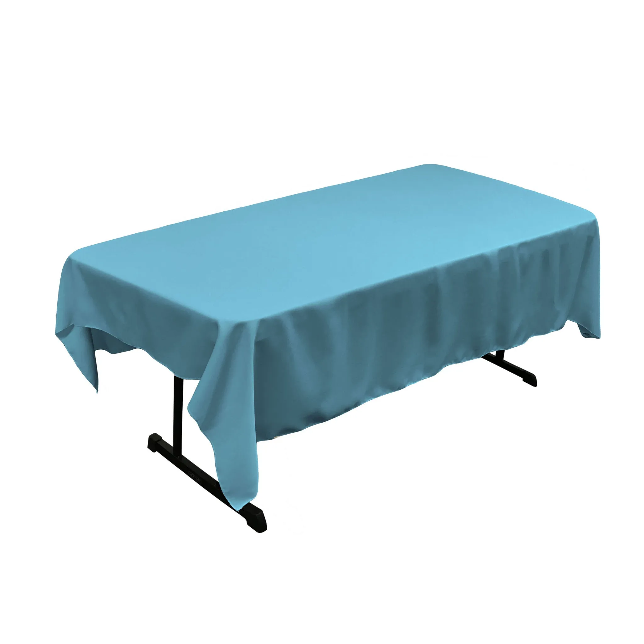 Polyester Poplin Rectangular Tablecloth 60 by 84-Inch