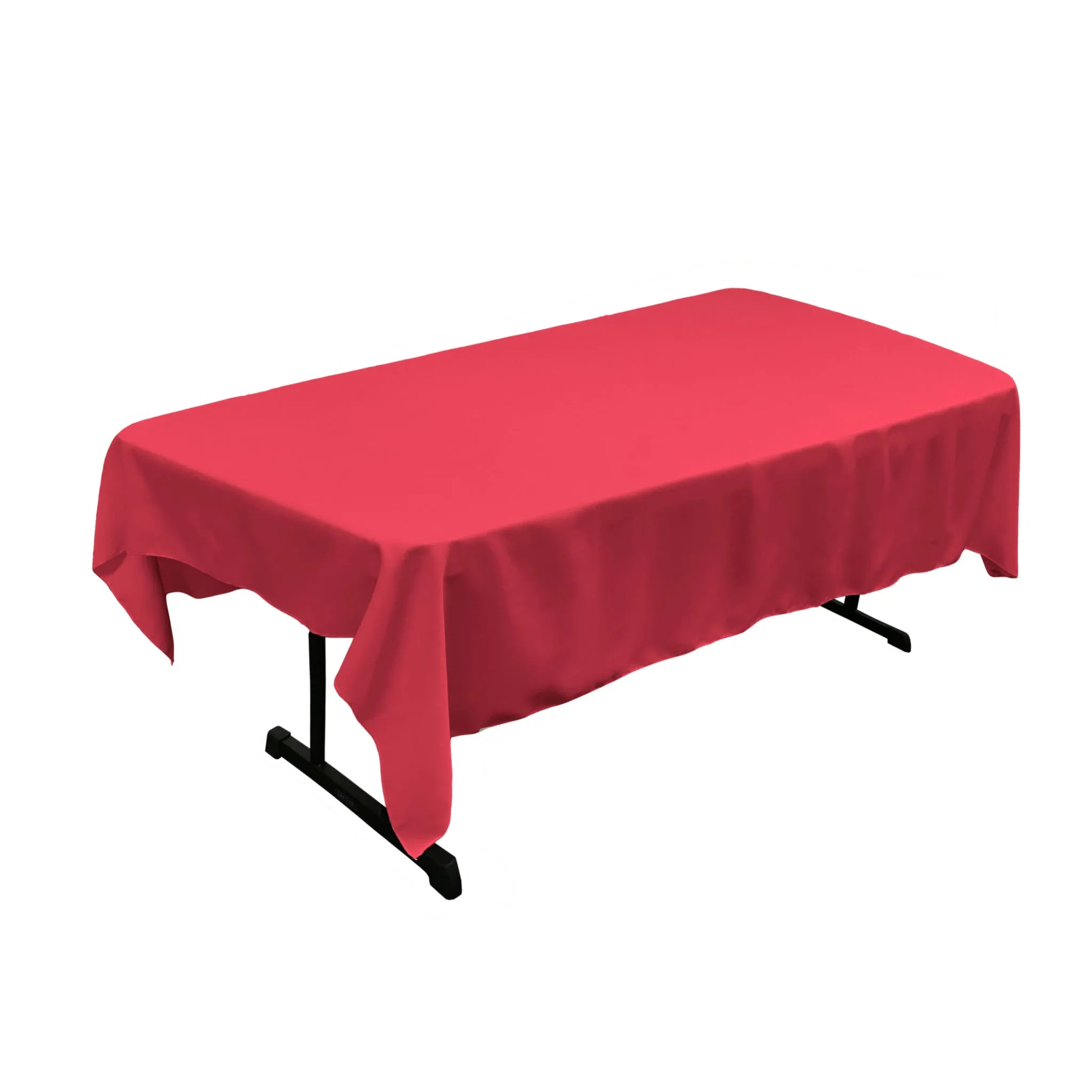 Polyester Poplin Rectangular Tablecloth 60 by 84-Inch