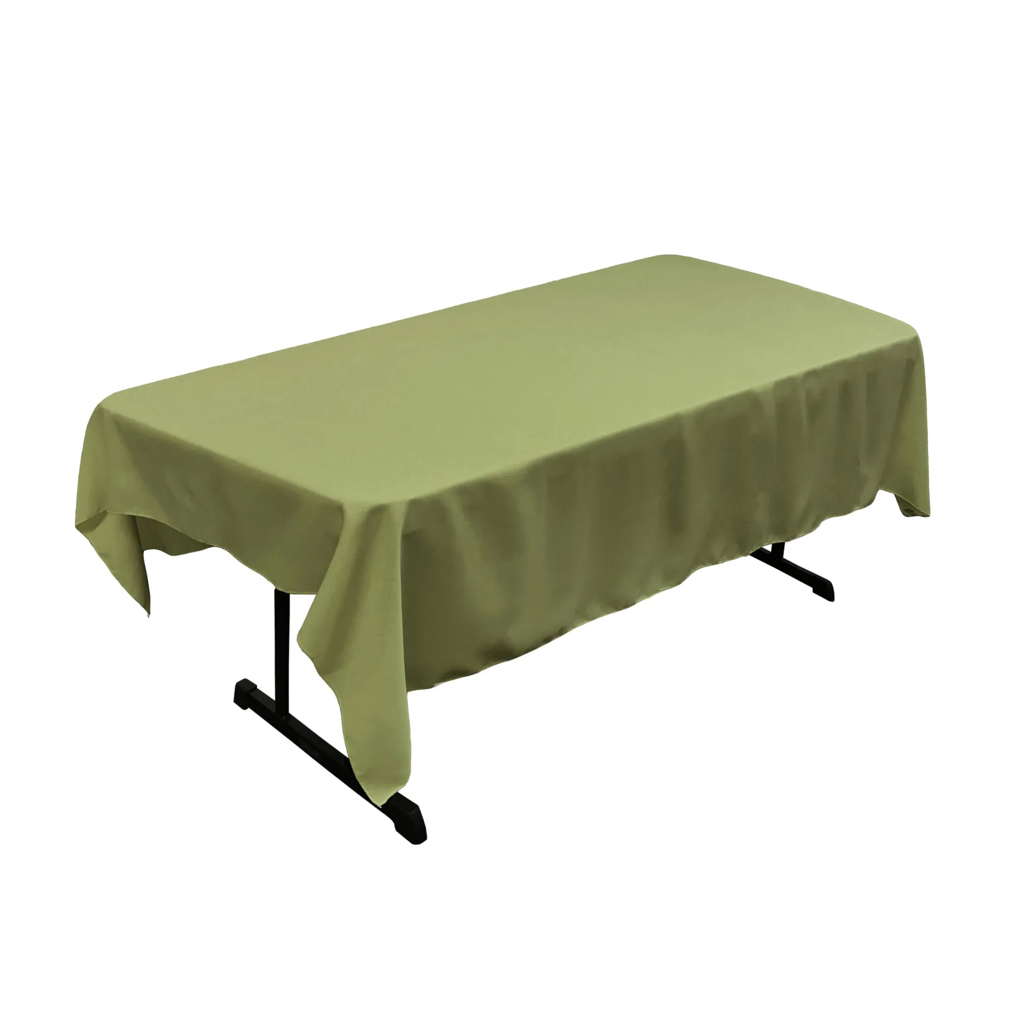 Polyester Poplin Rectangular Tablecloth 60 by 84-Inch