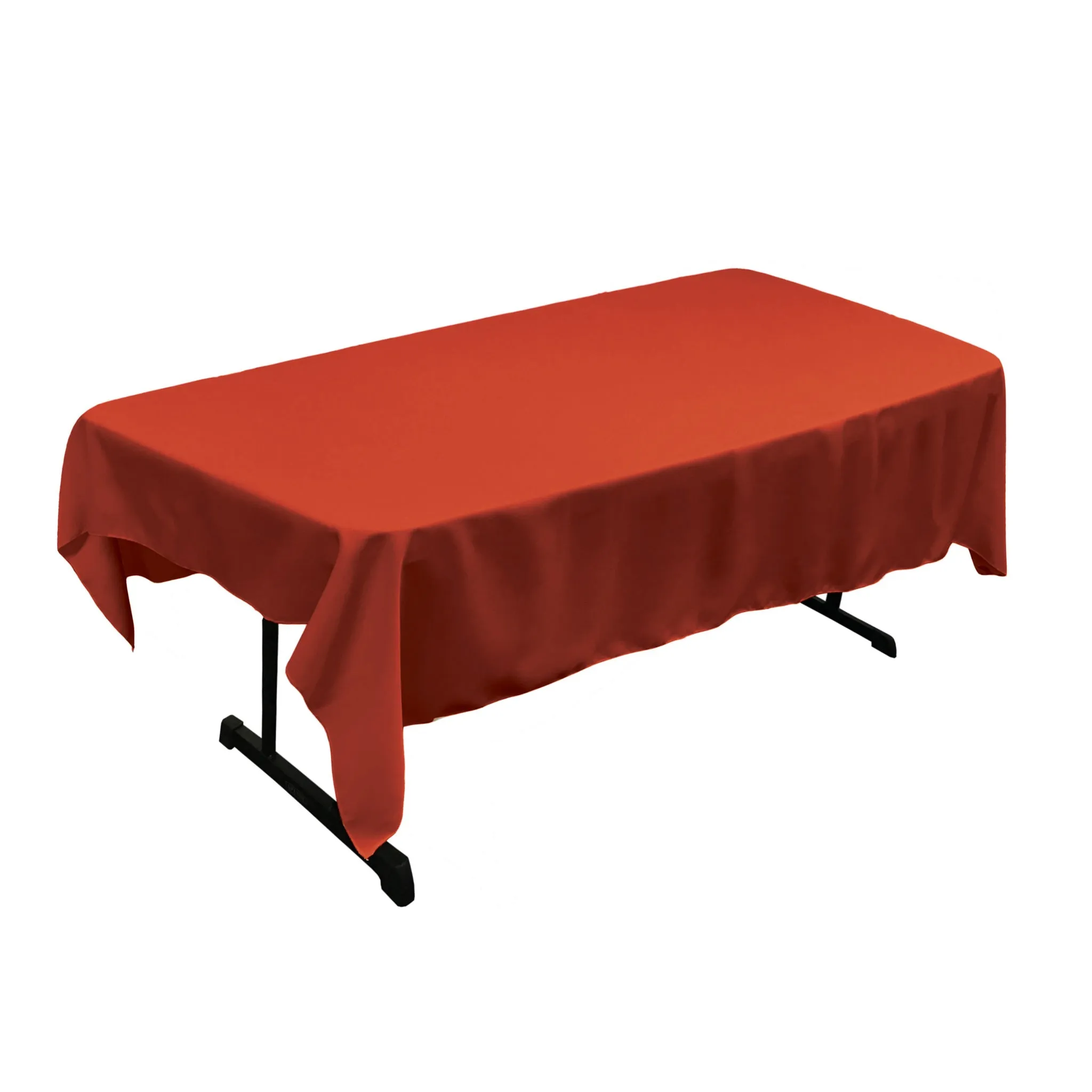 Polyester Poplin Rectangular Tablecloth 60 by 84-Inch
