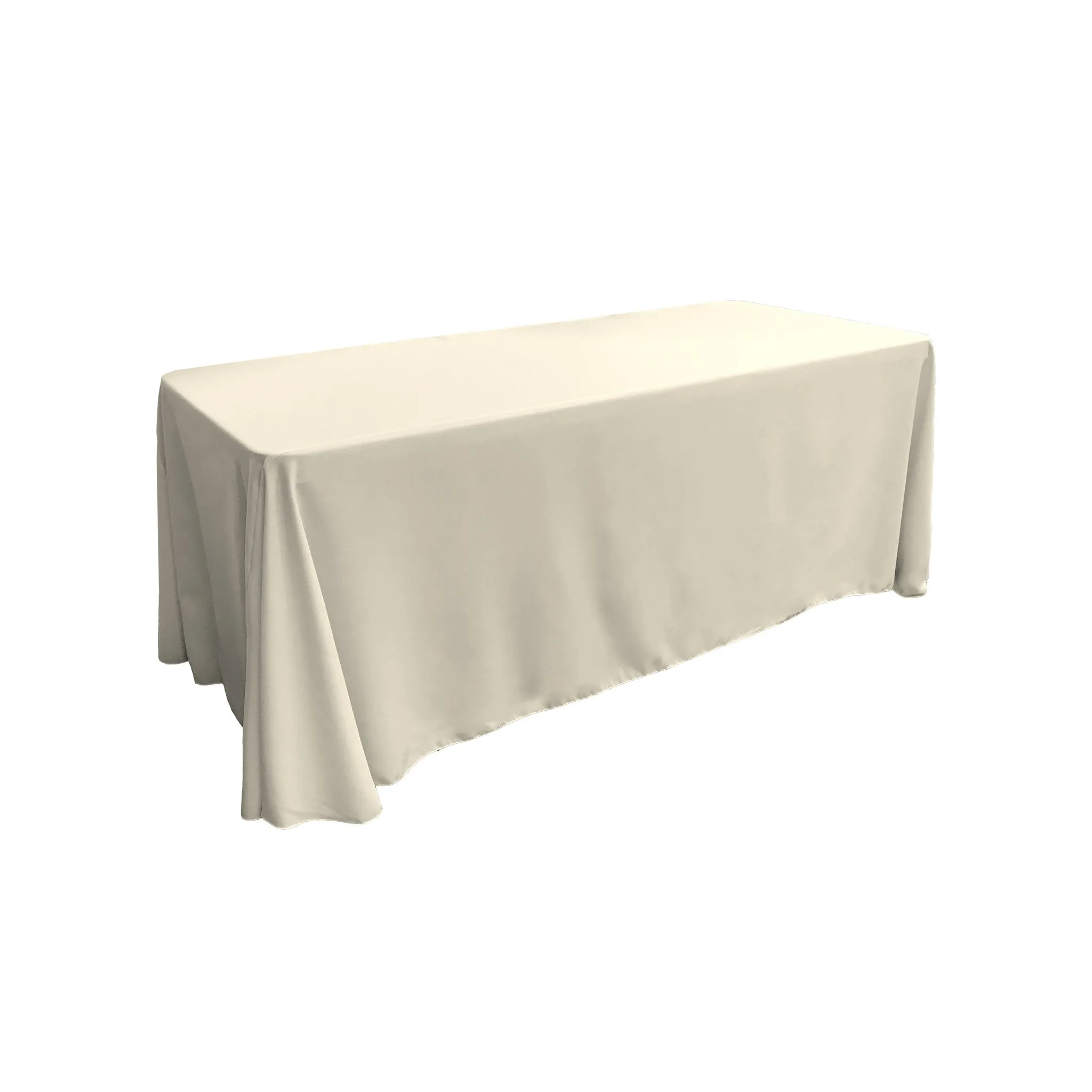 Polyester Poplin Rectangular Tablecloth 90 by 132-Inch