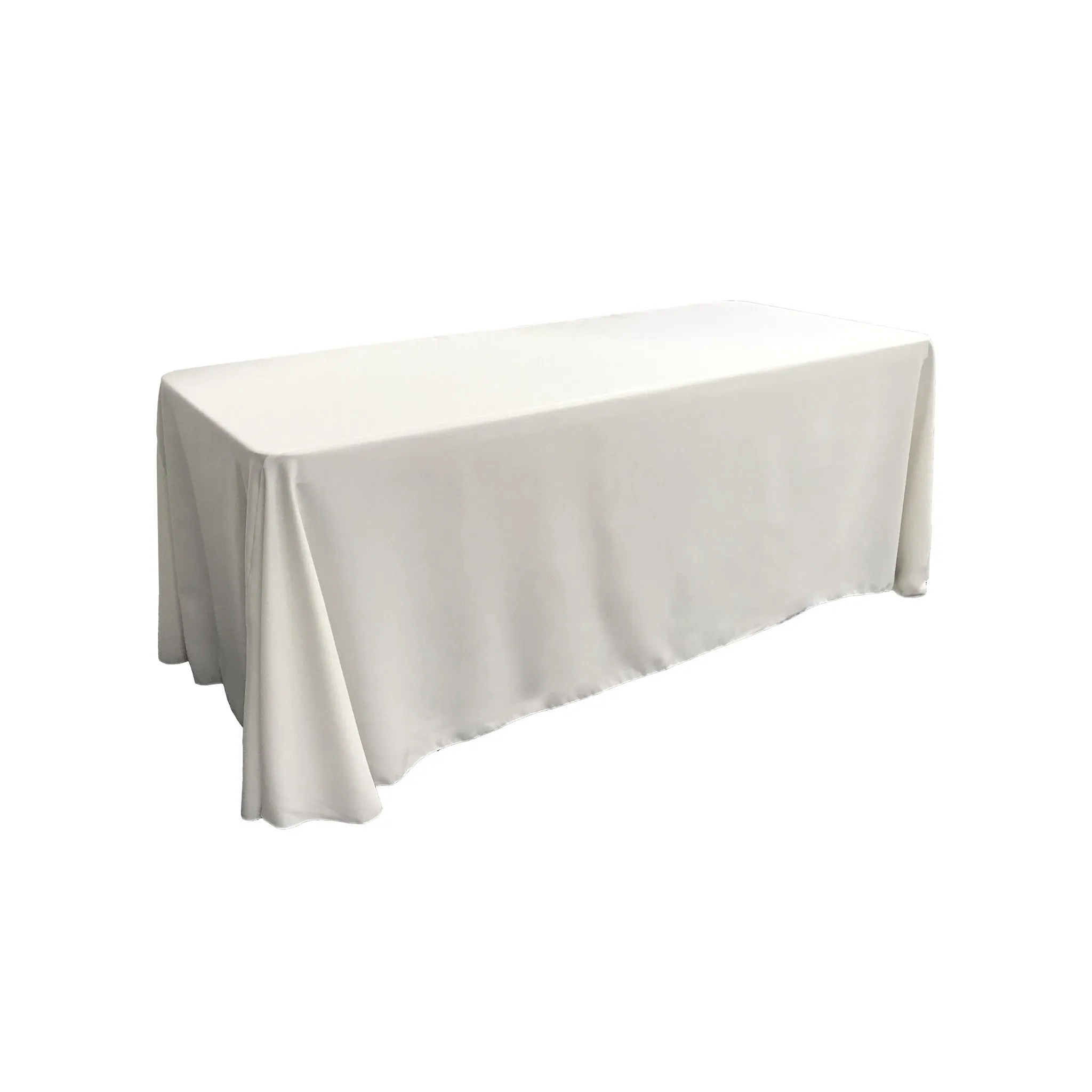 Polyester Poplin Rectangular Tablecloth 90 by 132-Inch