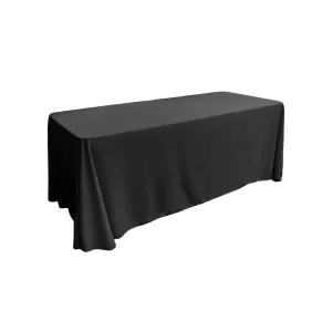 Polyester Poplin Rectangular Tablecloth 90 by 132-Inch