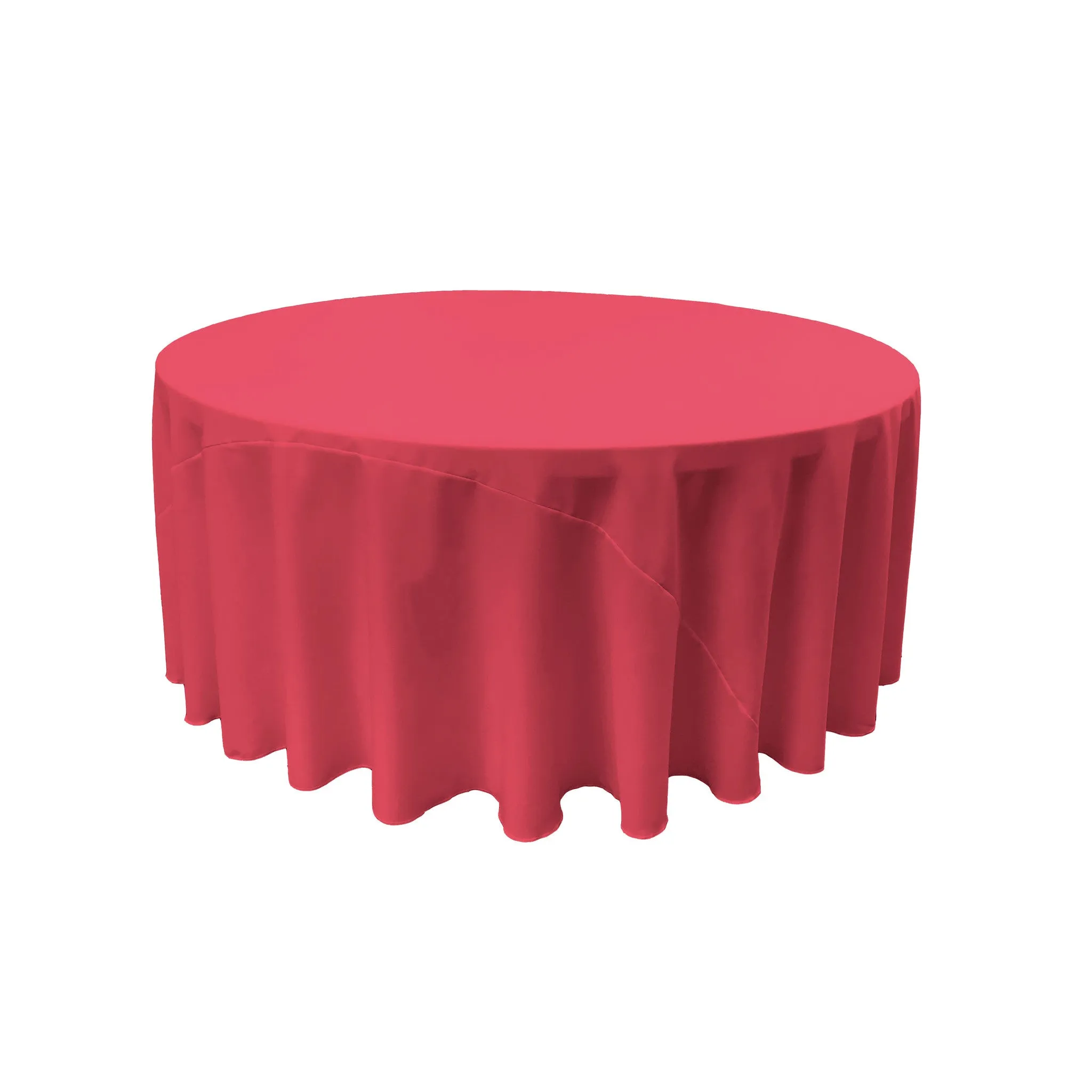 Polyester Poplin Round Tablecloth 132-Inch