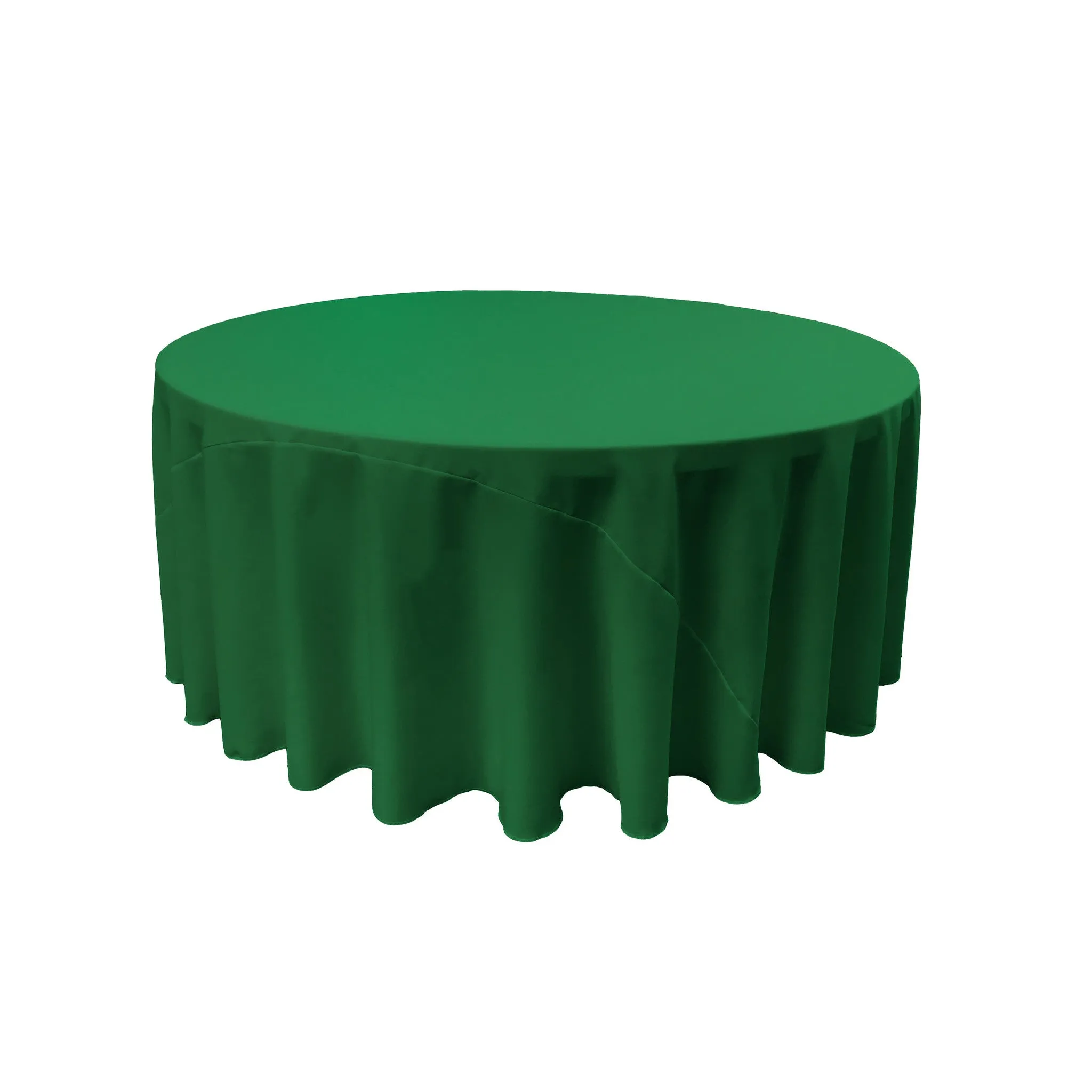 Polyester Poplin Round Tablecloth 132-Inch