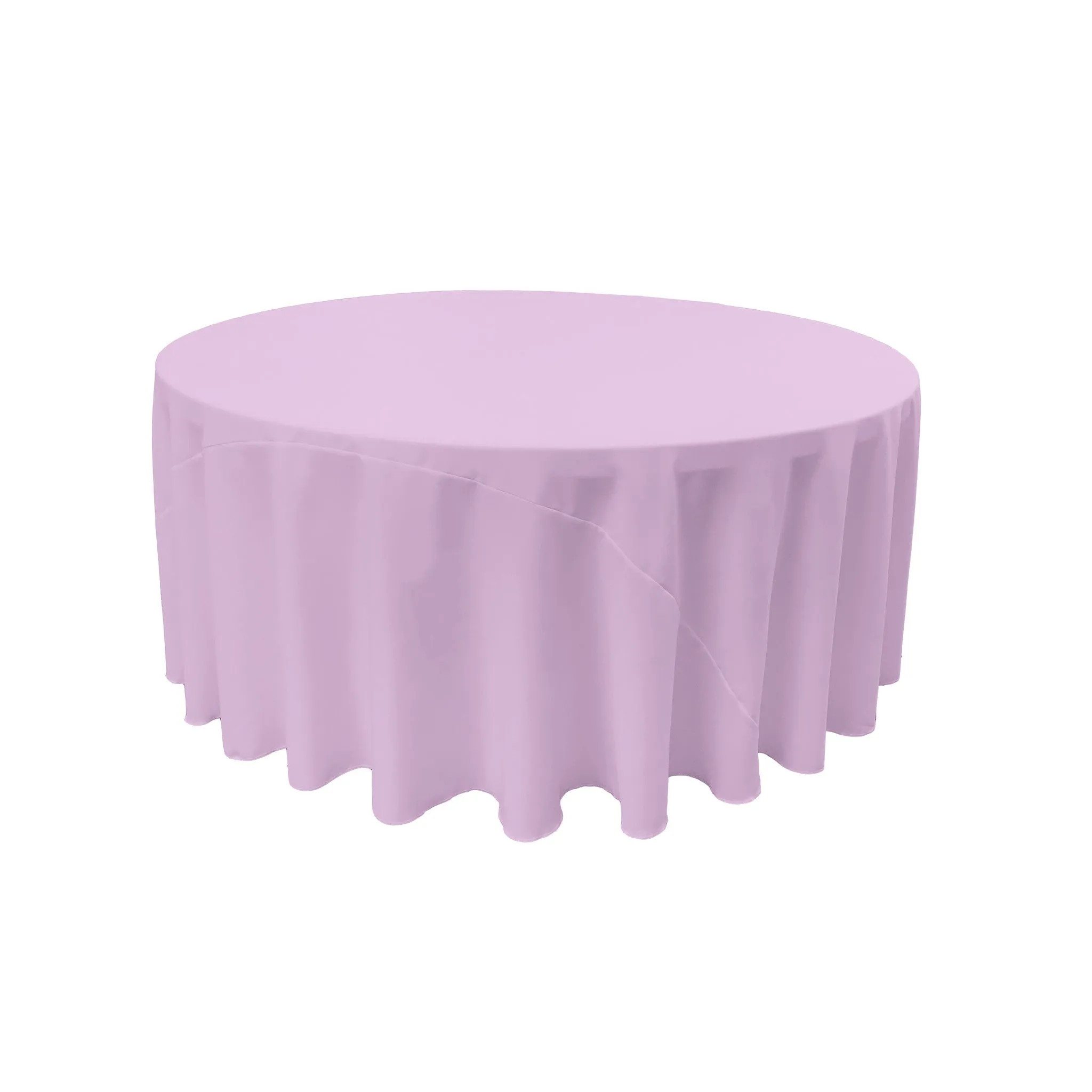 Polyester Poplin Round Tablecloth 132-Inch