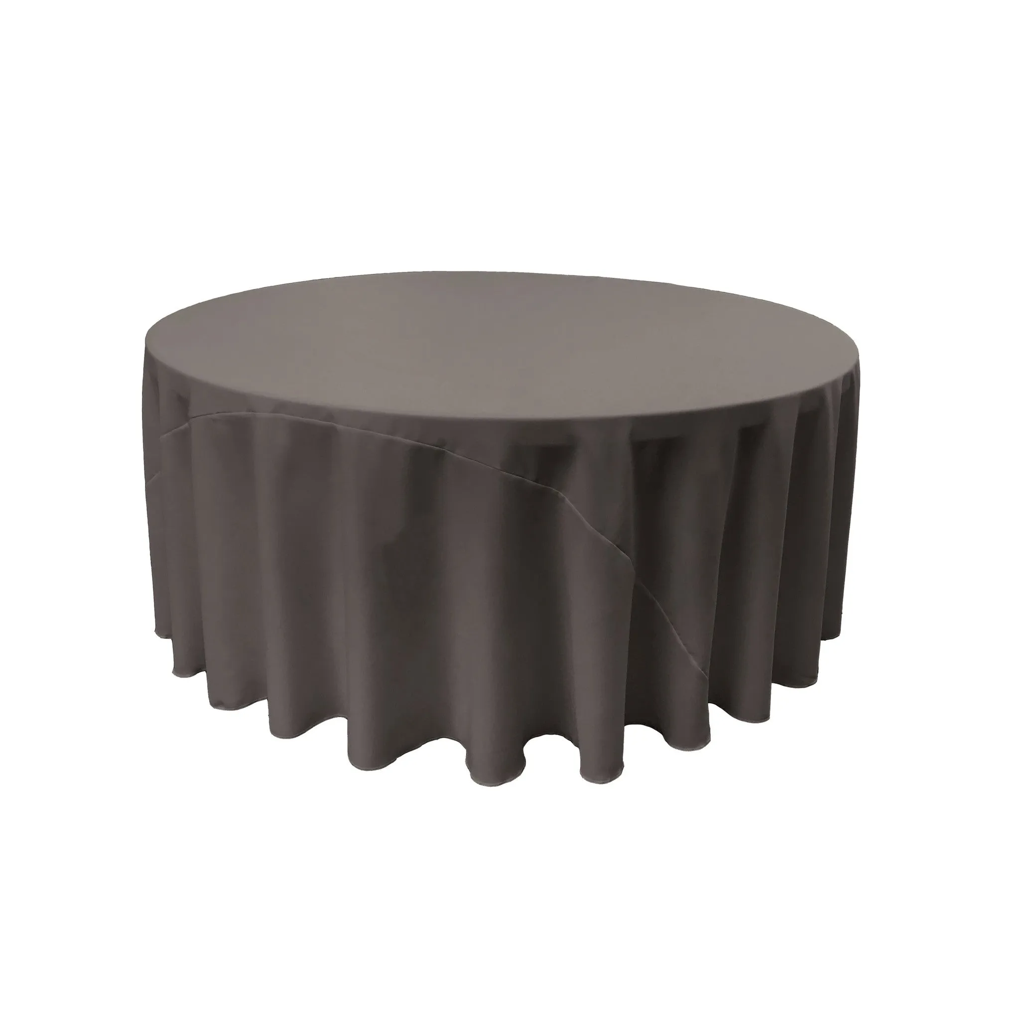 Polyester Poplin Round Tablecloth 132-Inch