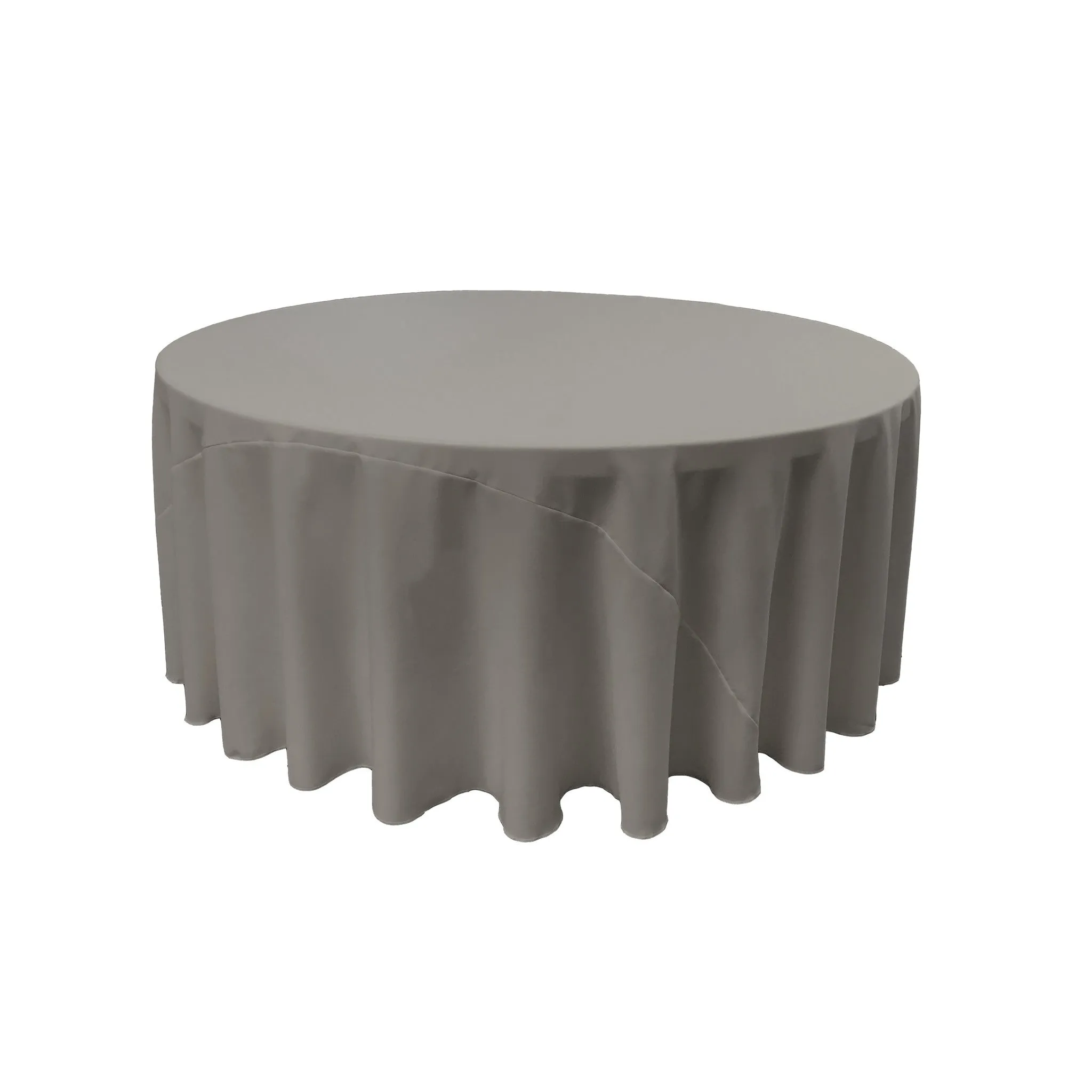 Polyester Poplin Round Tablecloth 132-Inch