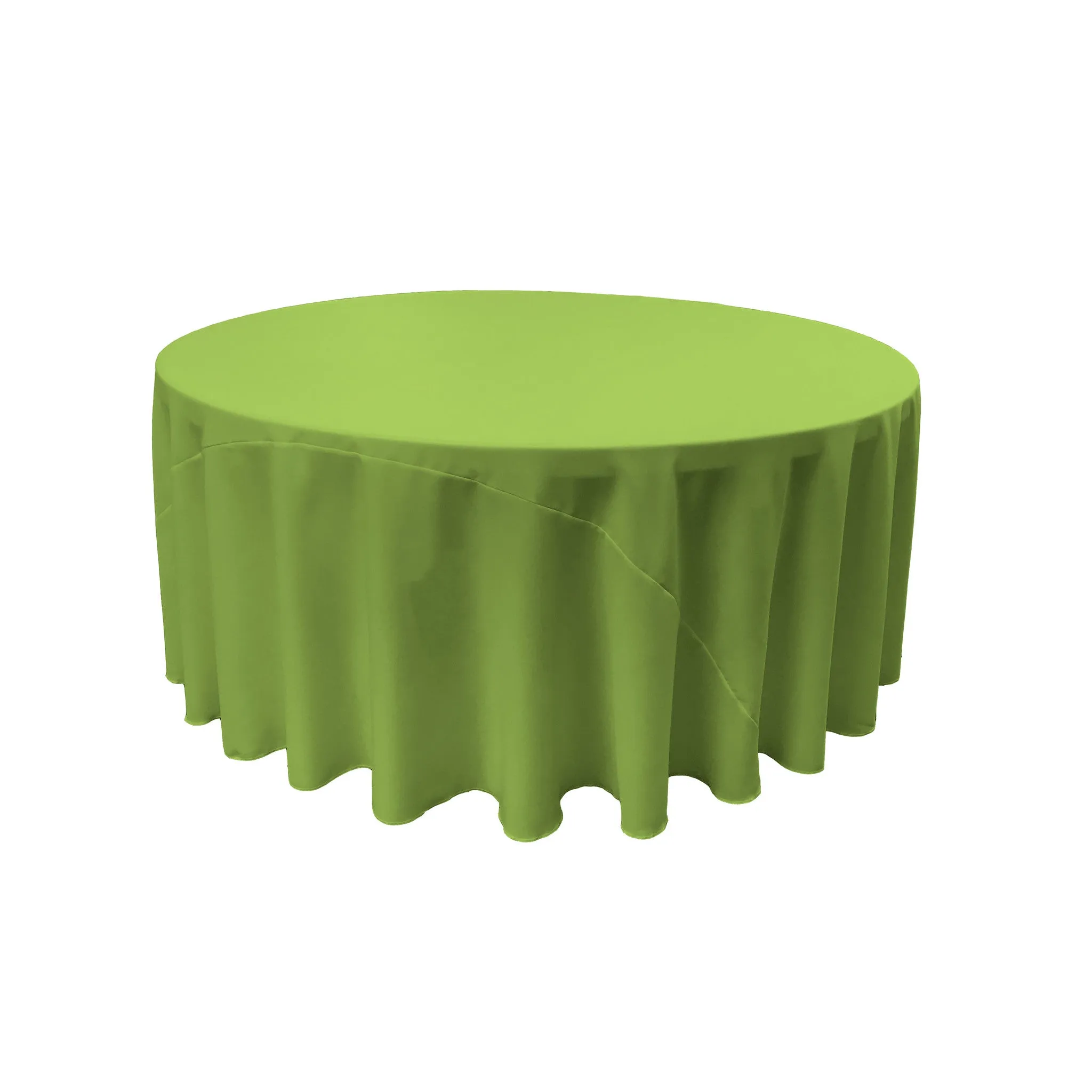 Polyester Poplin Round Tablecloth 132-Inch