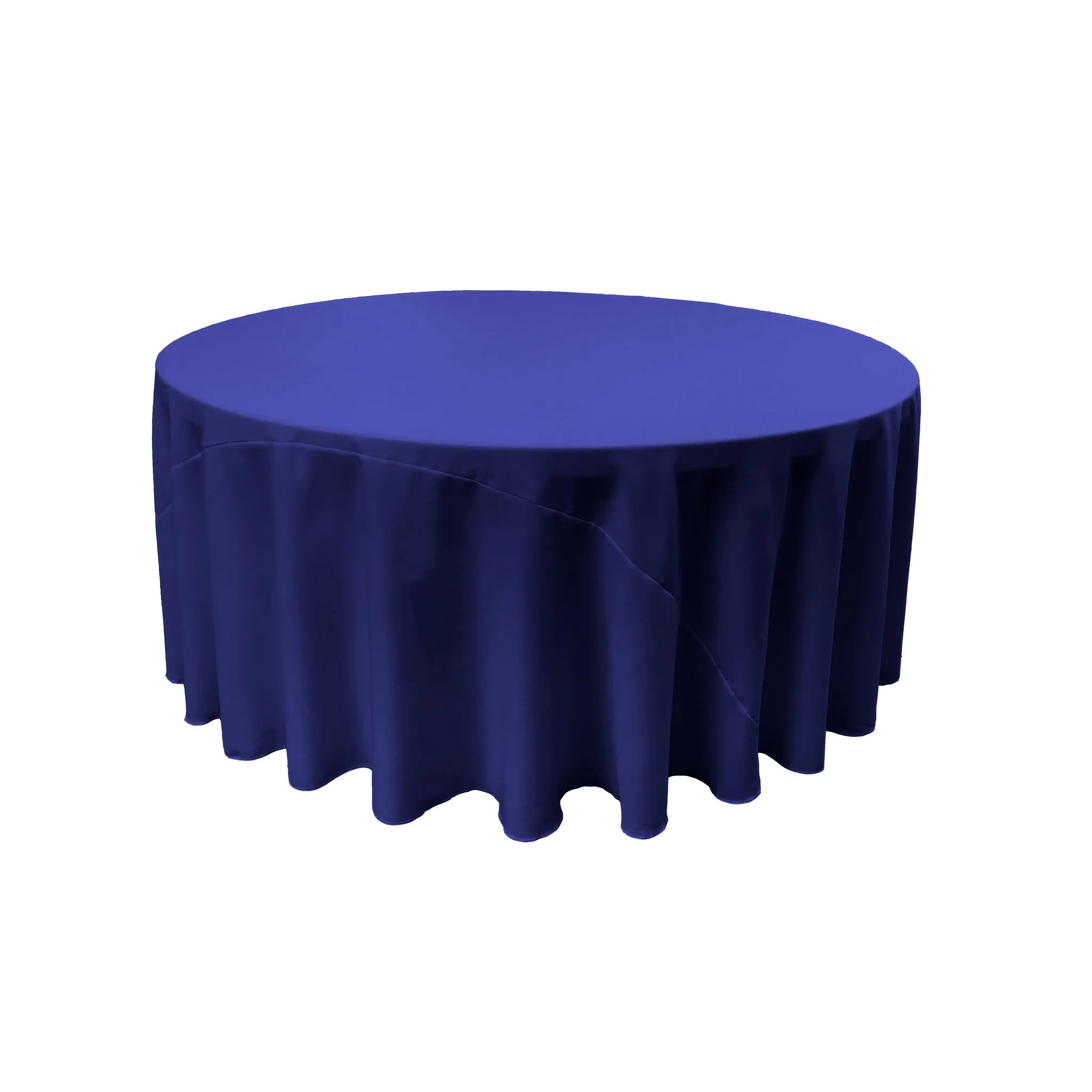 Polyester Poplin Round Tablecloth 132-Inch