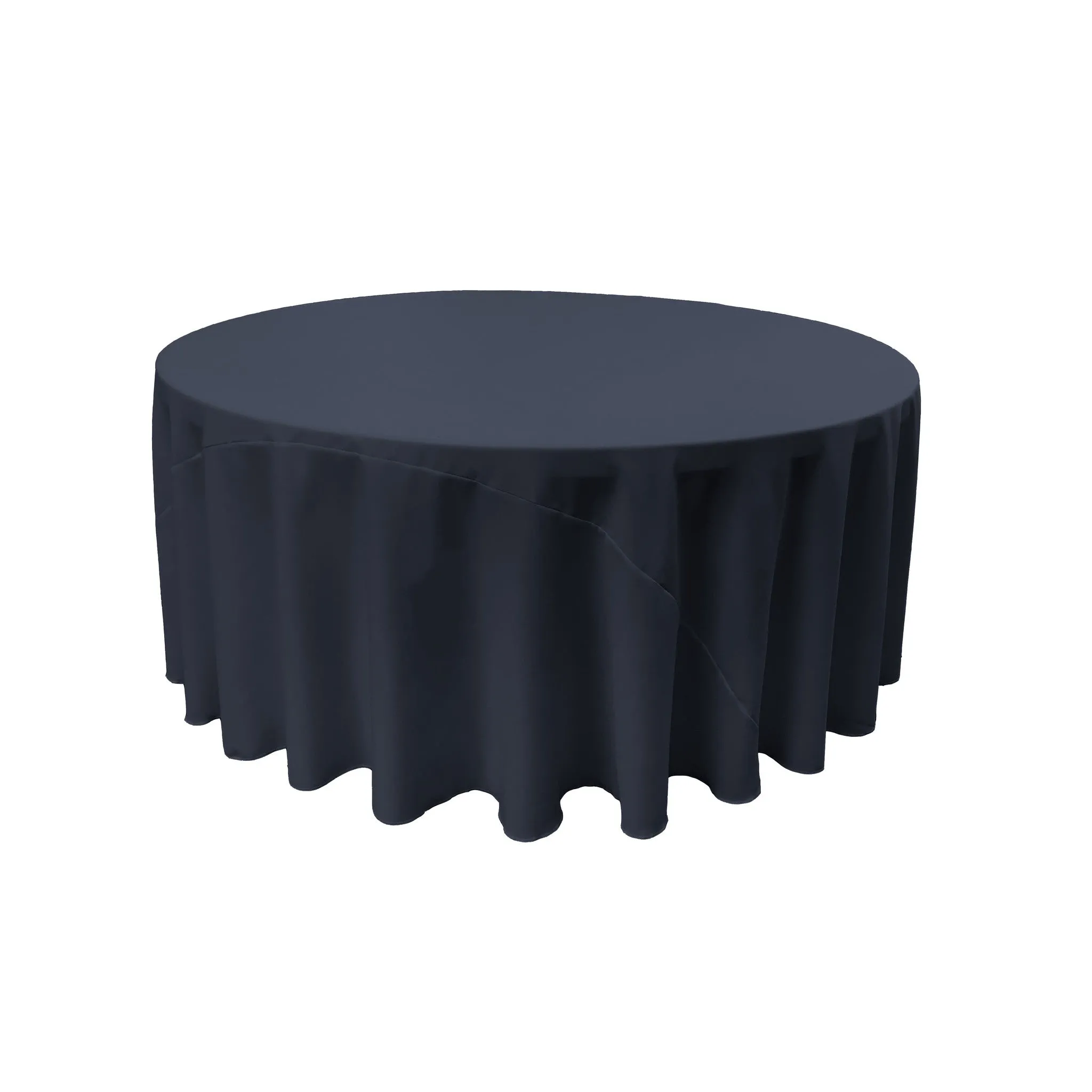Polyester Poplin Round Tablecloth 132-Inch