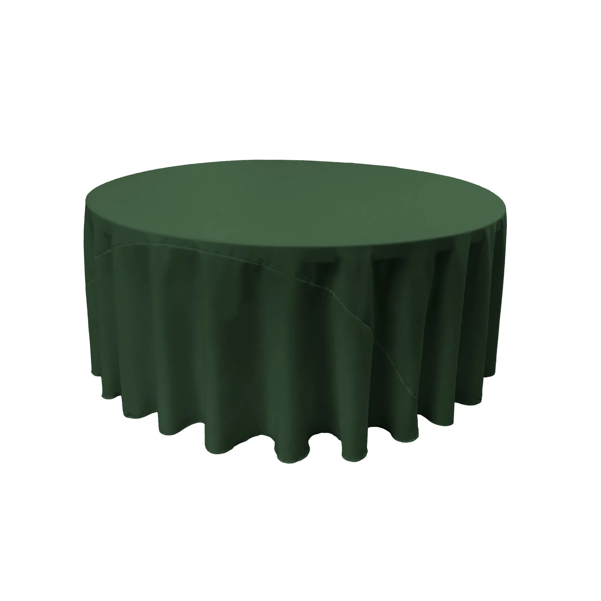 Polyester Poplin Round Tablecloth 132-Inch