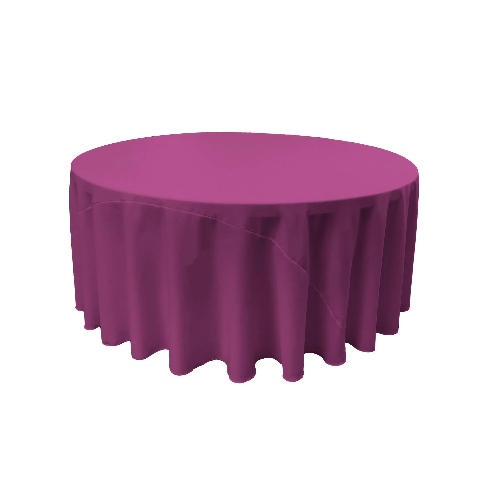 Polyester Poplin Round Tablecloth 132-Inch
