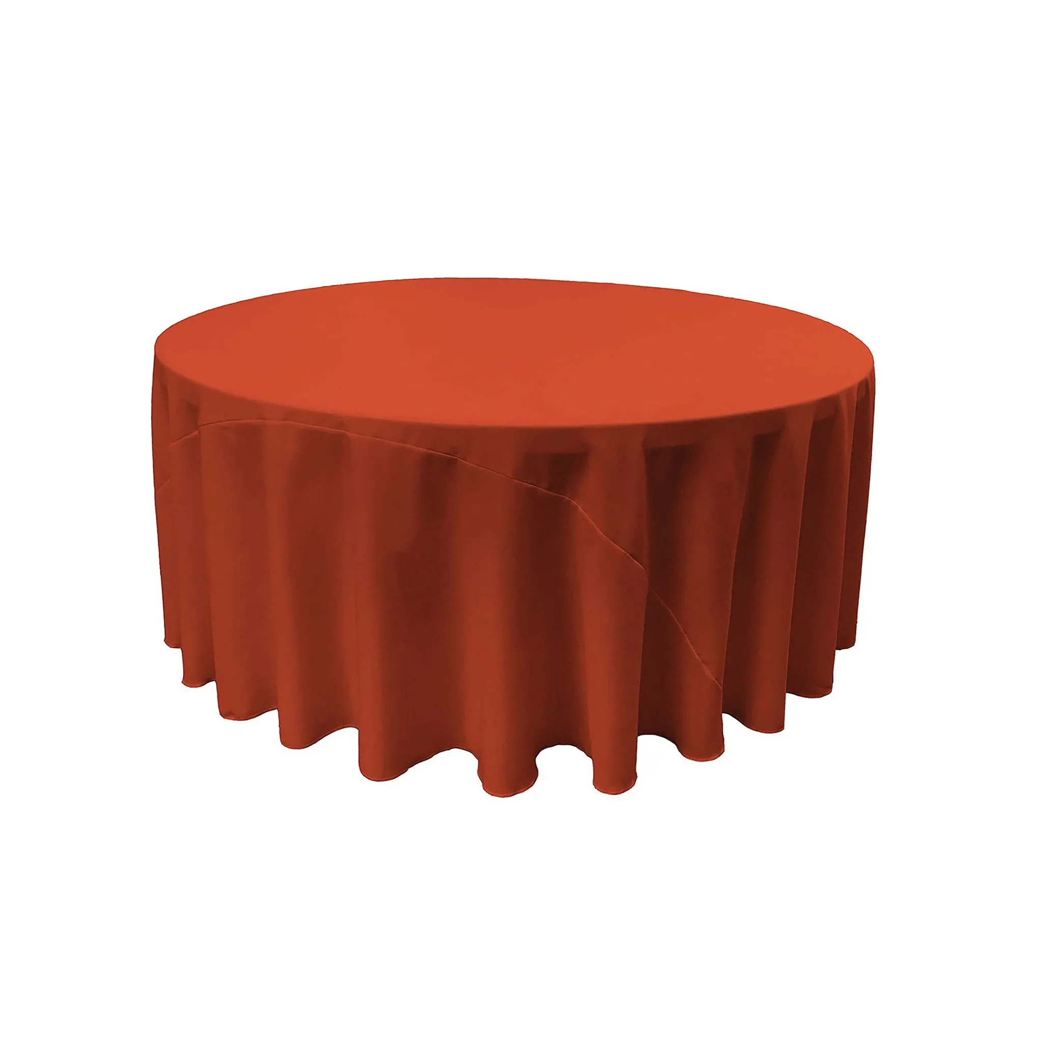 Polyester Poplin Round Tablecloth 132-Inch