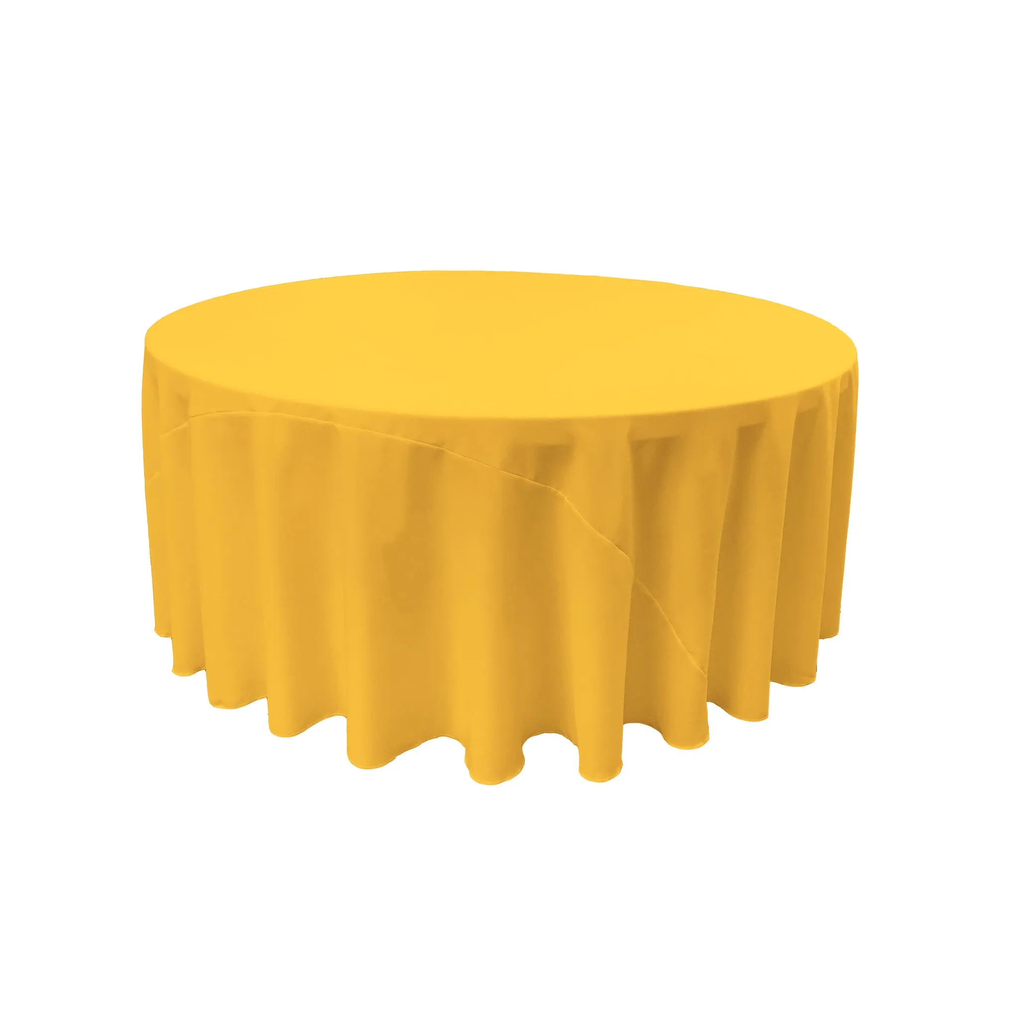 Polyester Poplin Round Tablecloth 132-Inch