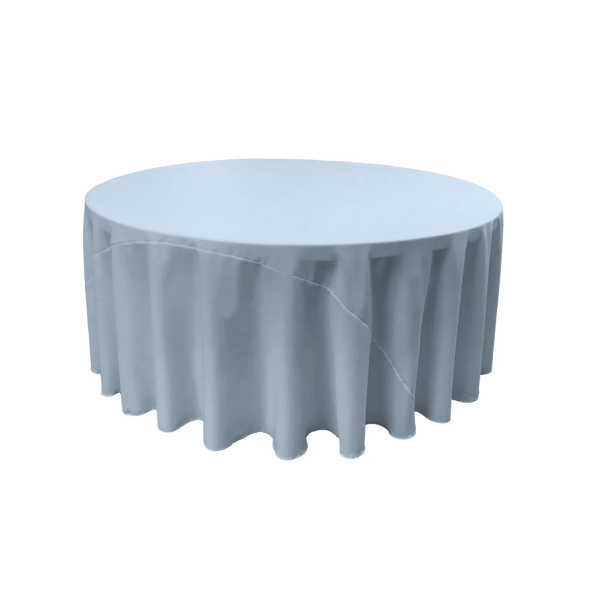 Polyester Poplin Round Tablecloth 132-Inch