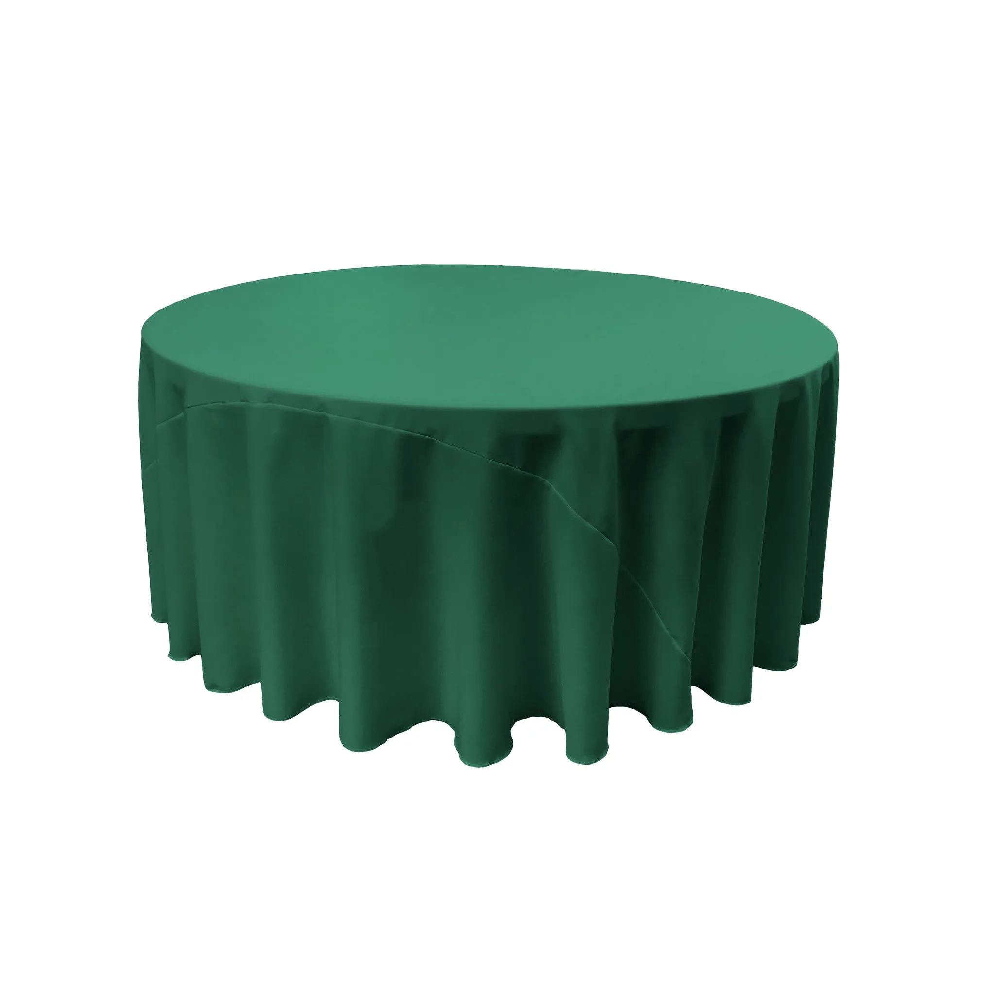 Polyester Poplin Round Tablecloth 132-Inch