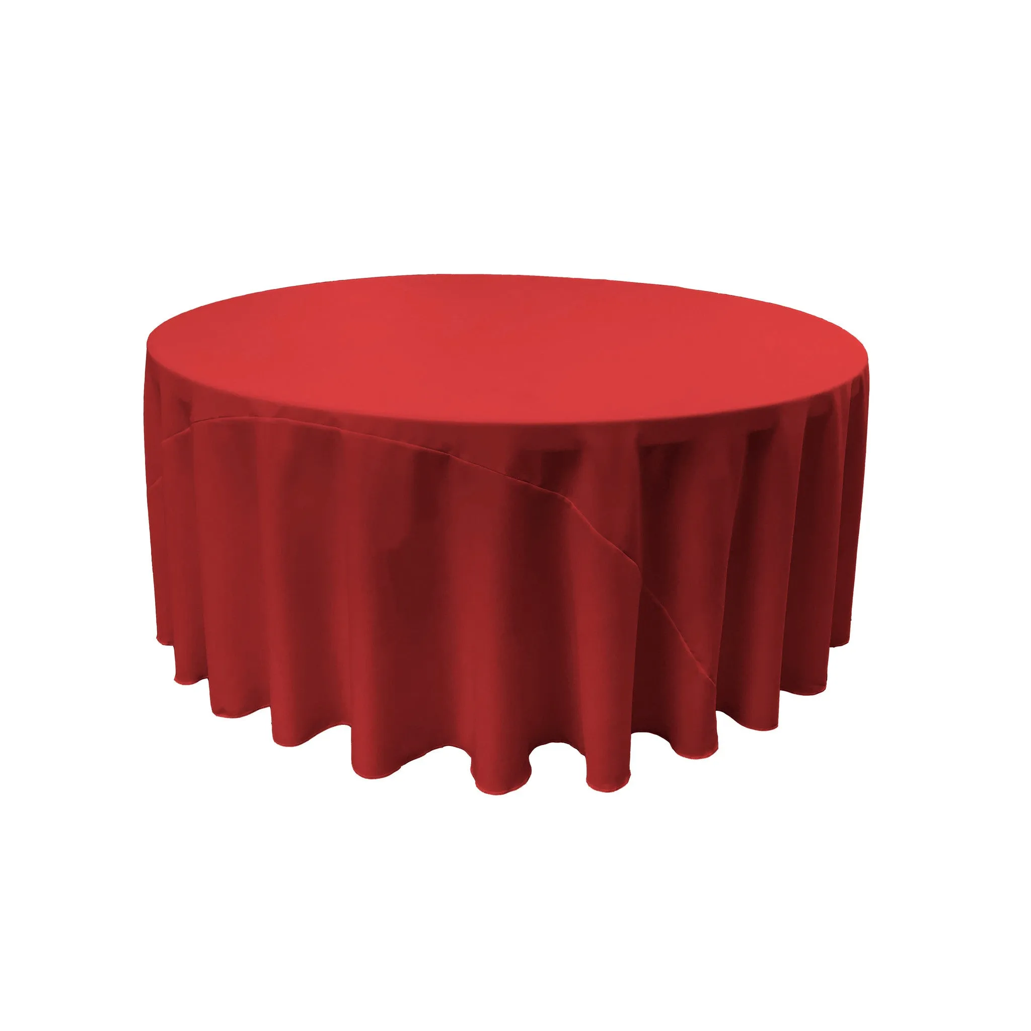 Polyester Poplin Round Tablecloth 132-Inch
