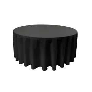 Polyester Poplin Round Tablecloth 132-Inch