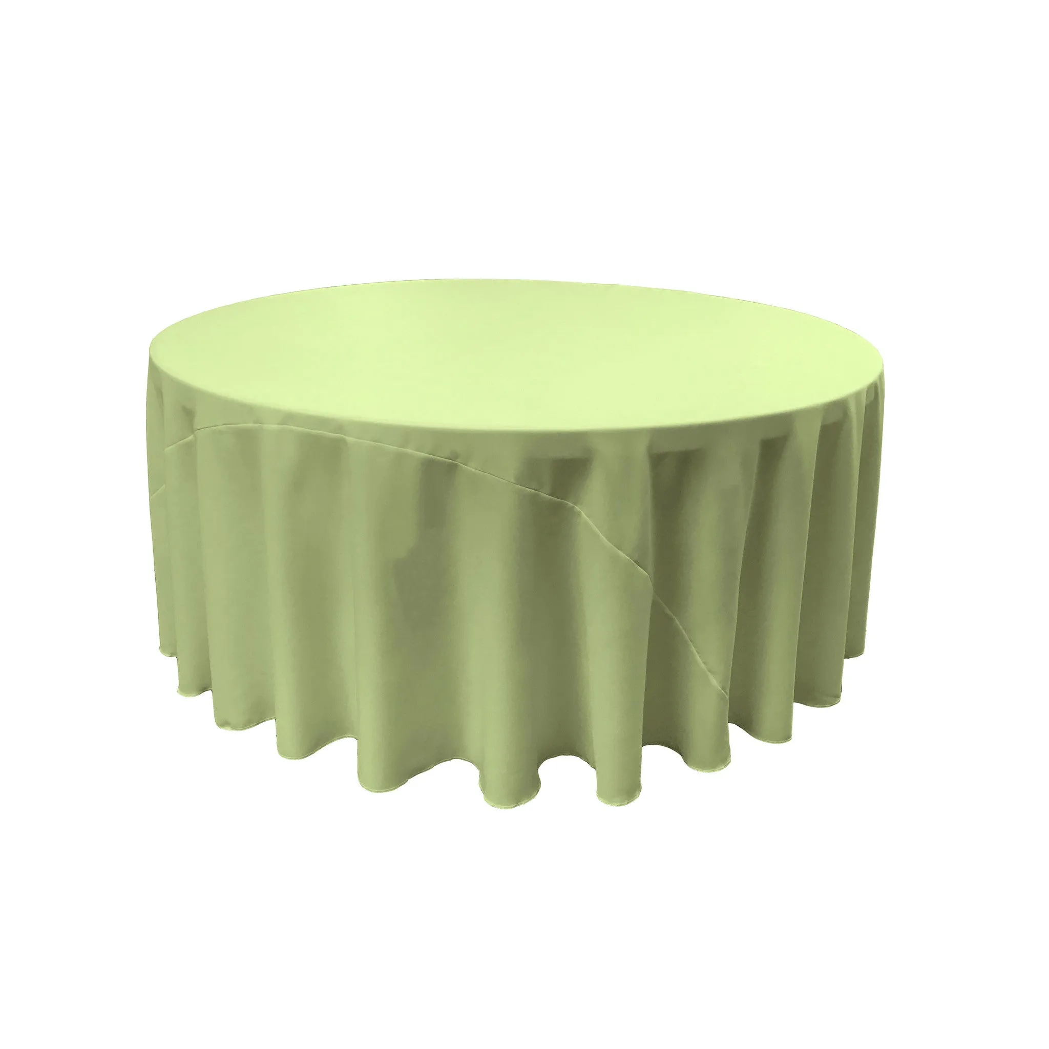 Polyester Poplin Round Tablecloth 132-Inch