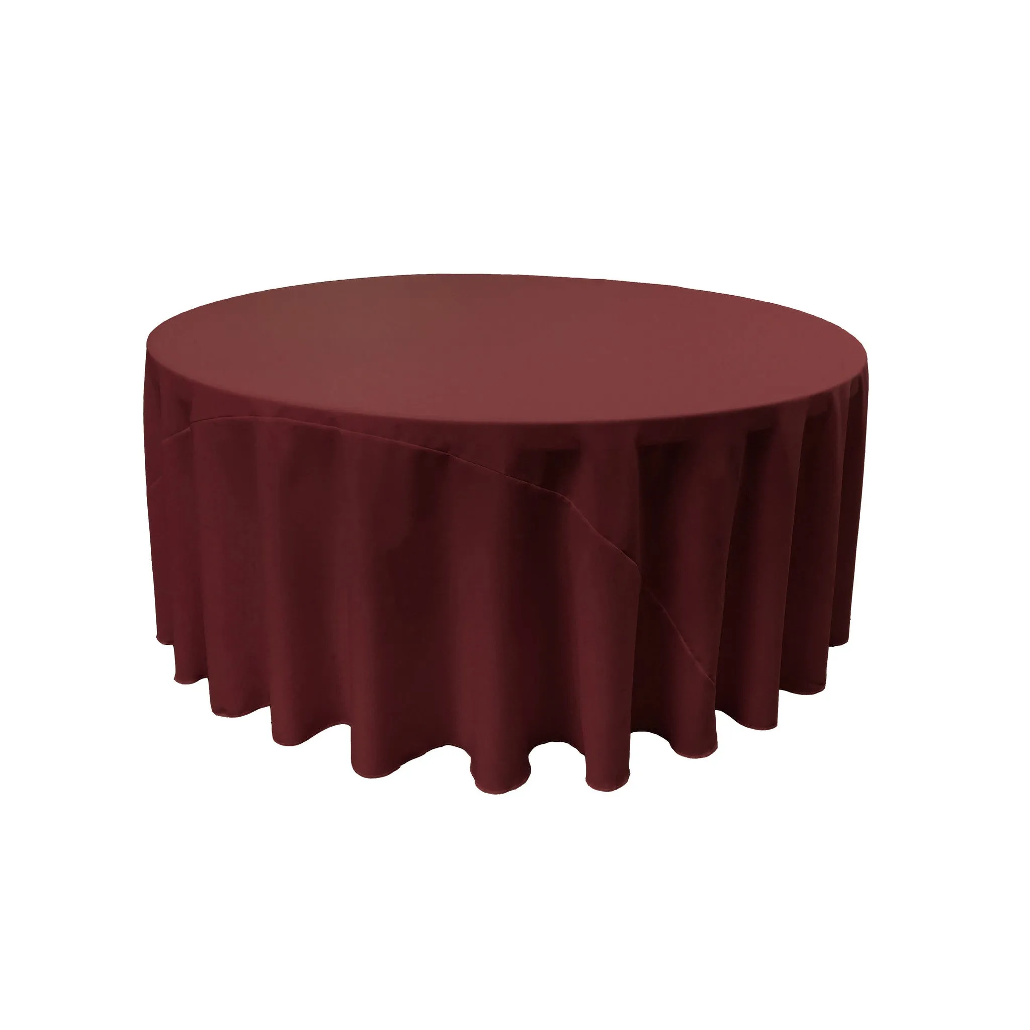 Polyester Poplin Round Tablecloth 132-Inch