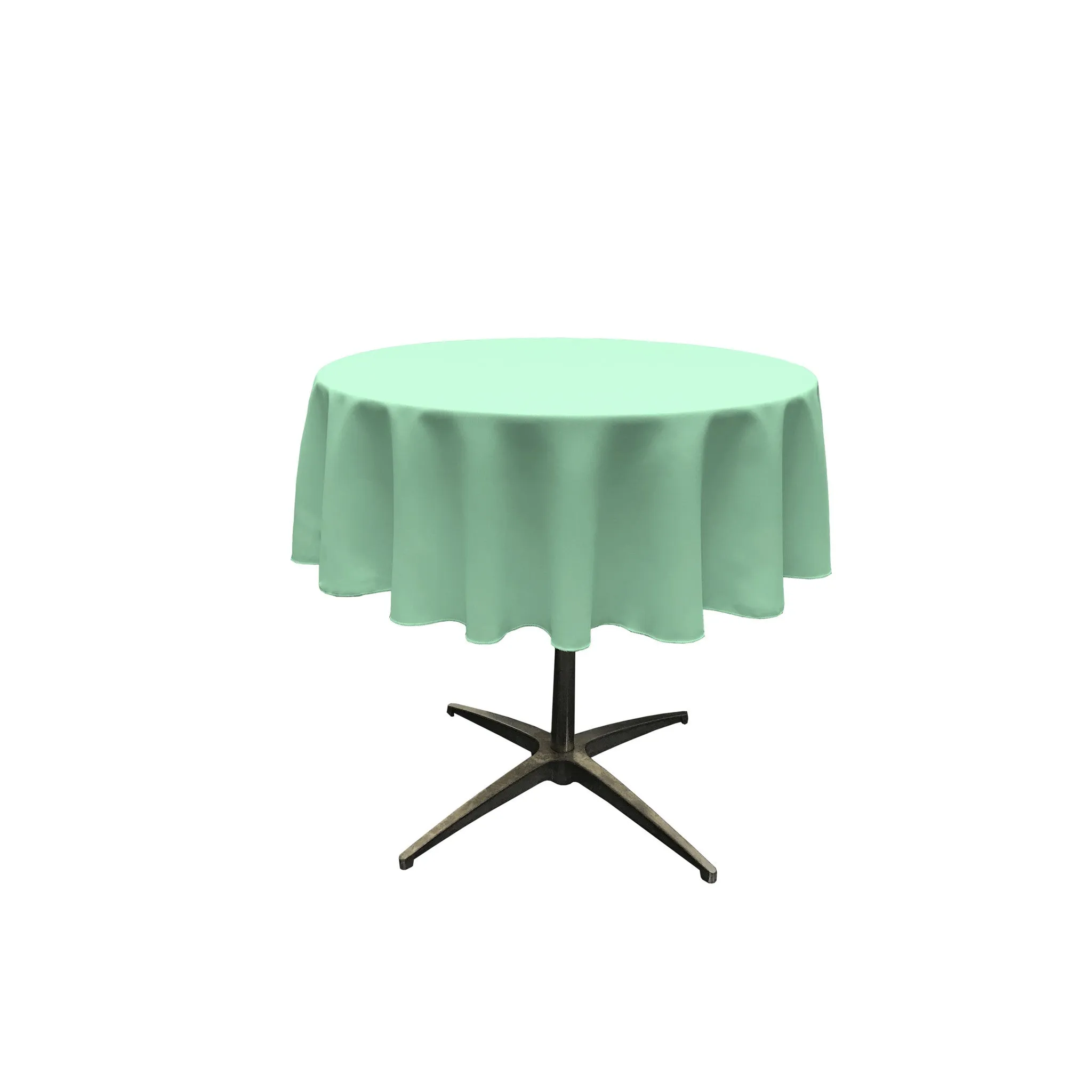 Polyester Poplin Round Tablecloth 58-Inch
