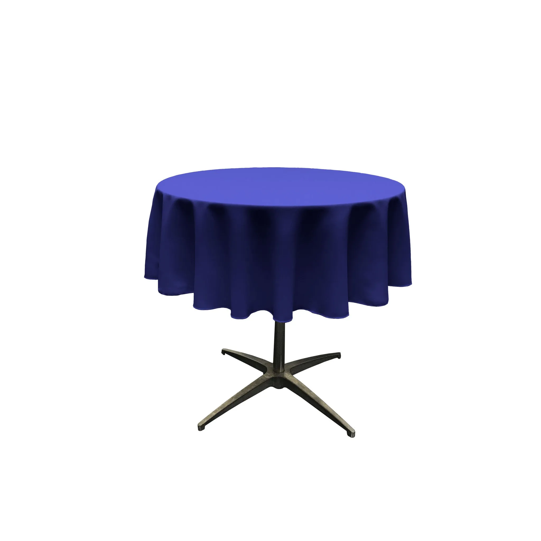 Polyester Poplin Round Tablecloth 58-Inch