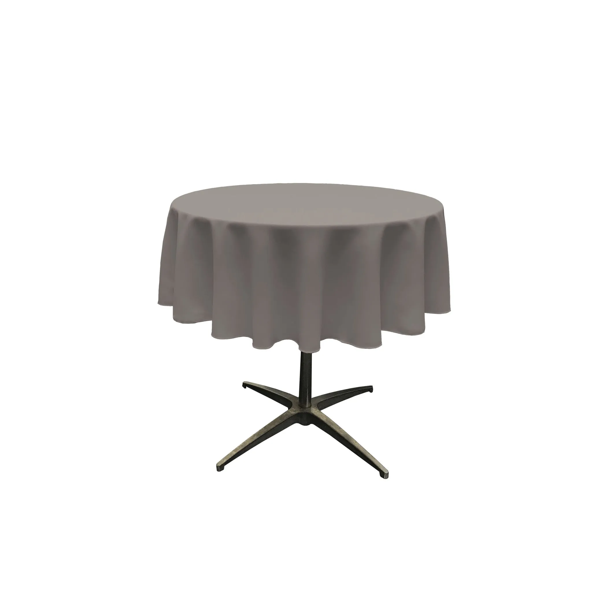 Polyester Poplin Round Tablecloth 58-Inch