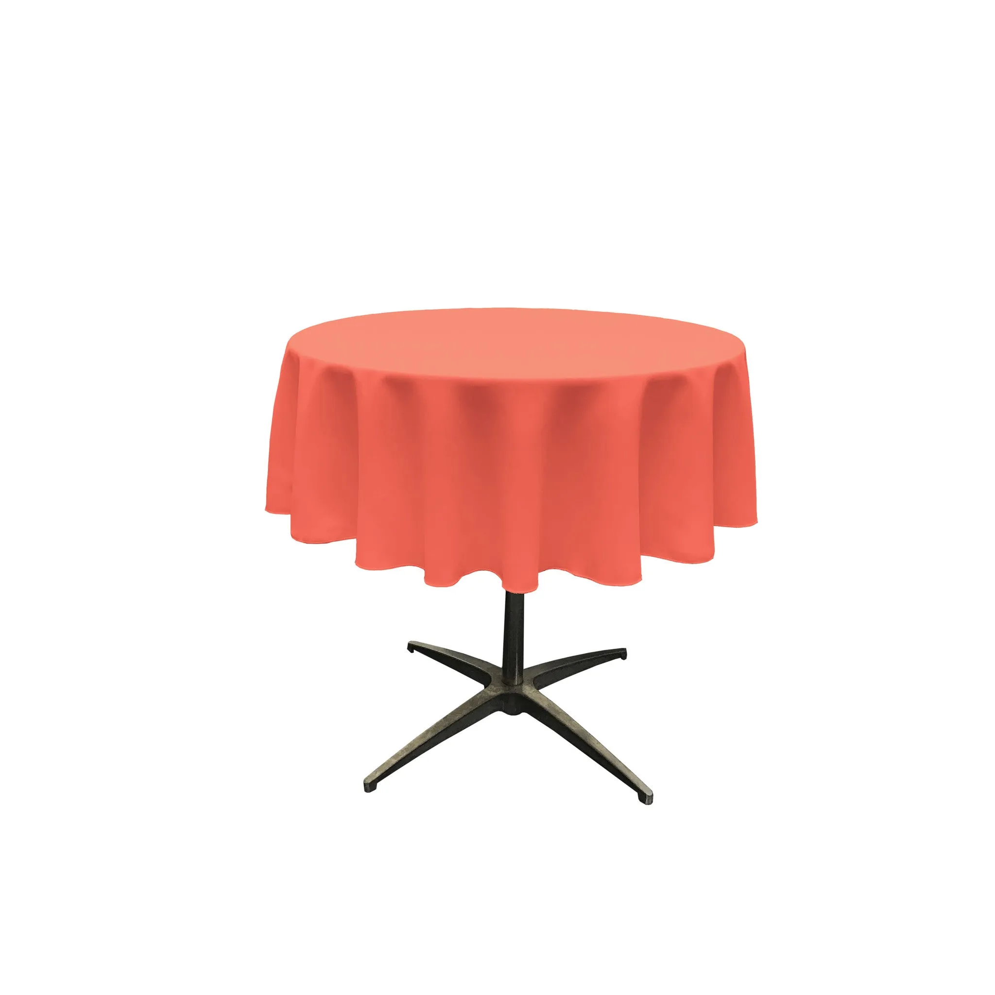 Polyester Poplin Round Tablecloth 58-Inch